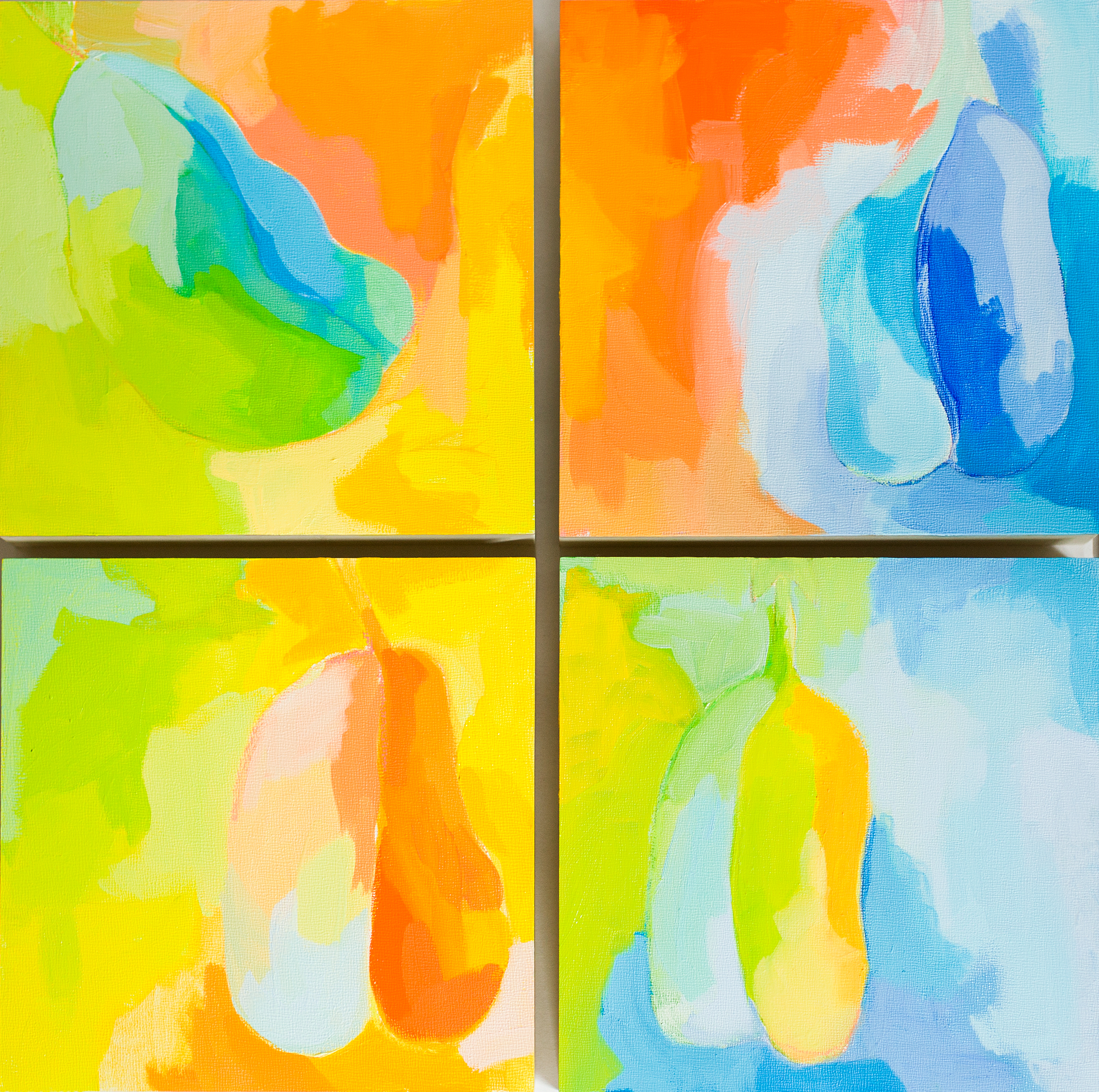 Seed Pod Series → oil paint on wood panels