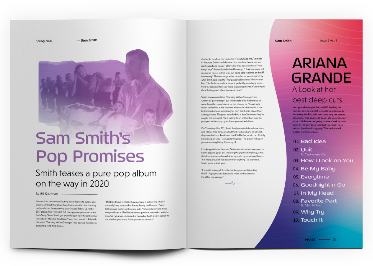 Sam Smith new album page