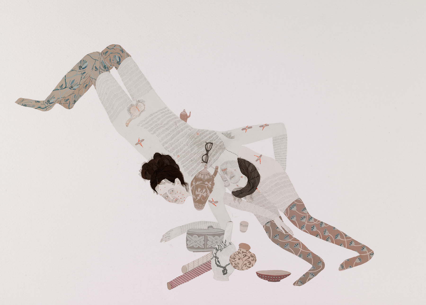 Hungry Ghost on Diagonal with Puchong Ware