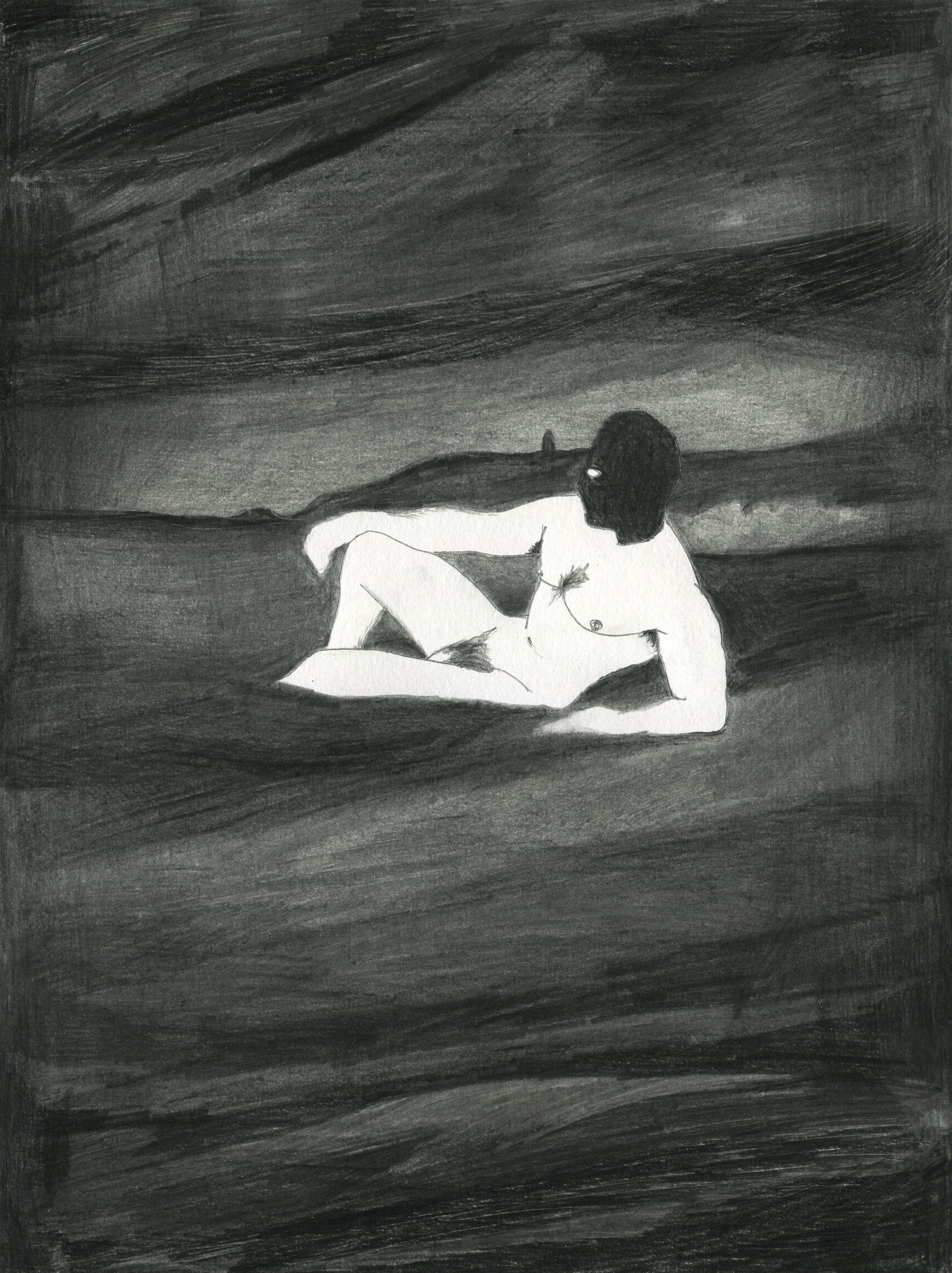 Tom de Pekin Dessin d_archive 37, 2020 Graphite 32 x 24 cm Courtesy de l'artiste et de la Galerie 22,48m2