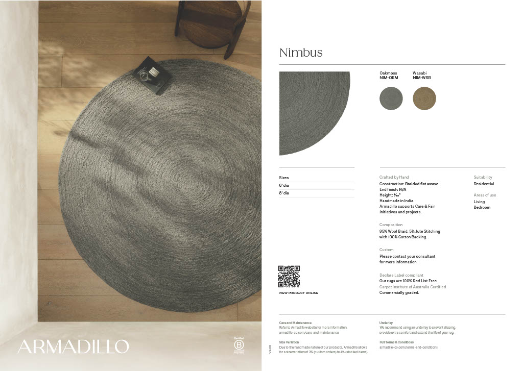 Example Spec Sheet for Armadillo & Co., 2025  (Freelance Graphic Design Project, all Images/Assets Belong to the Client)