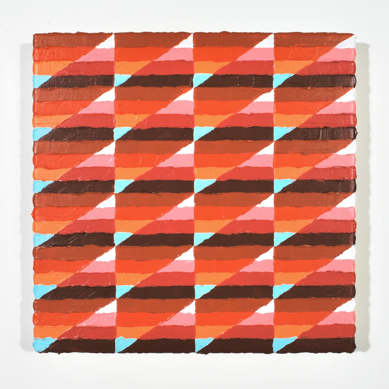 Red Fanged Maw Acrylic, canvas 12 x 12 inches 2013