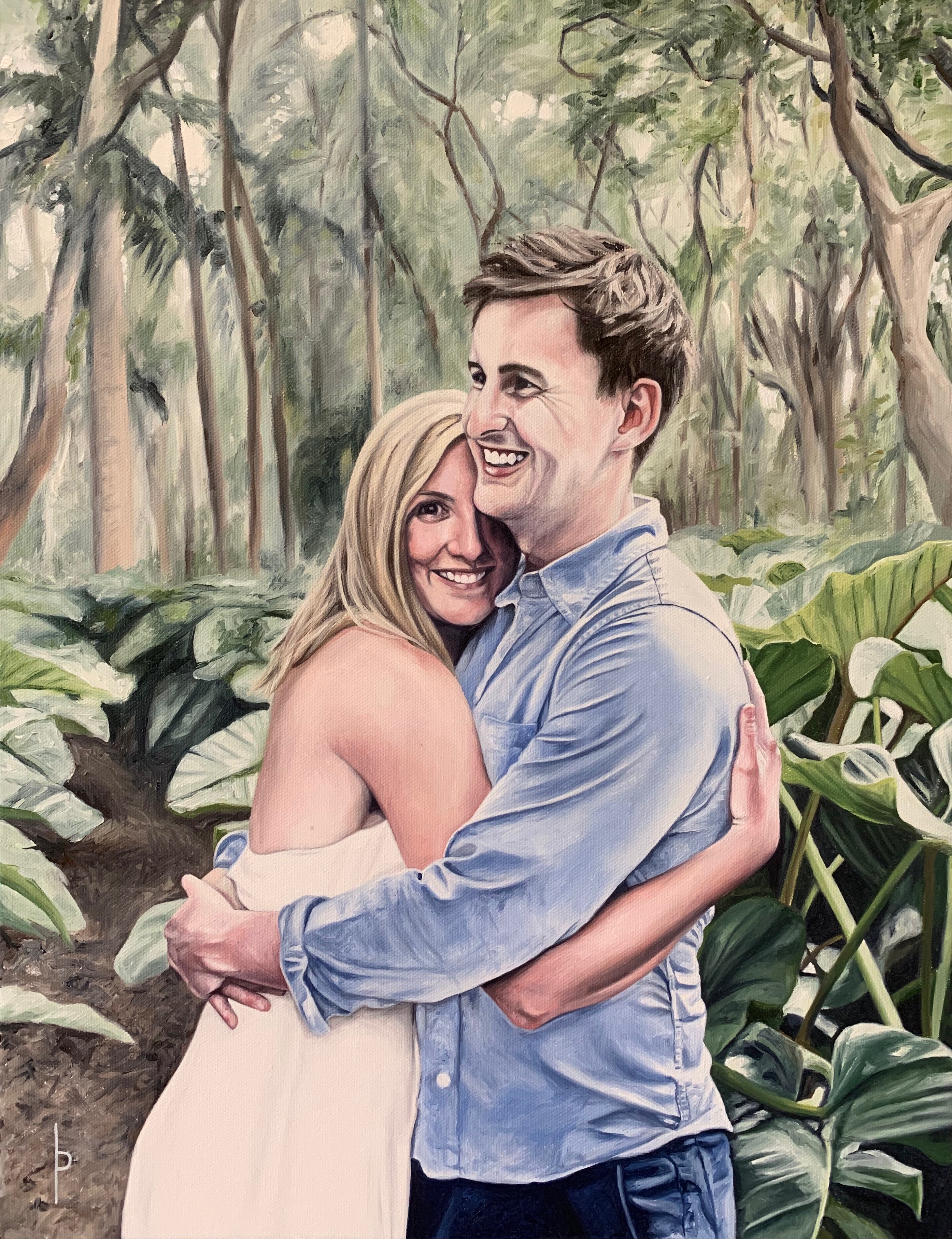 Tina & Simon 2019 Oil on Canvas 18"x14"