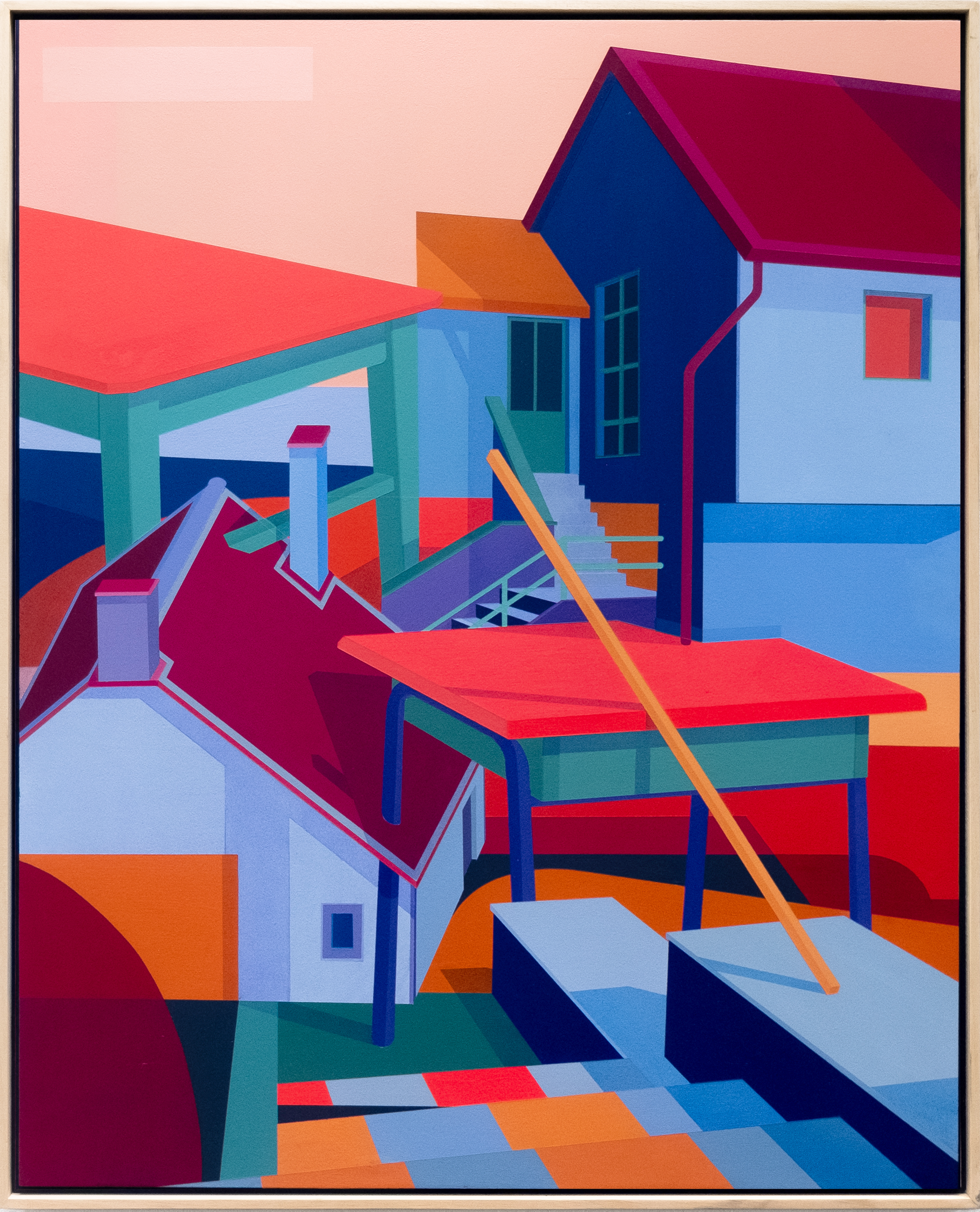 (9) / (9) - Cour d'école - 100 x 80