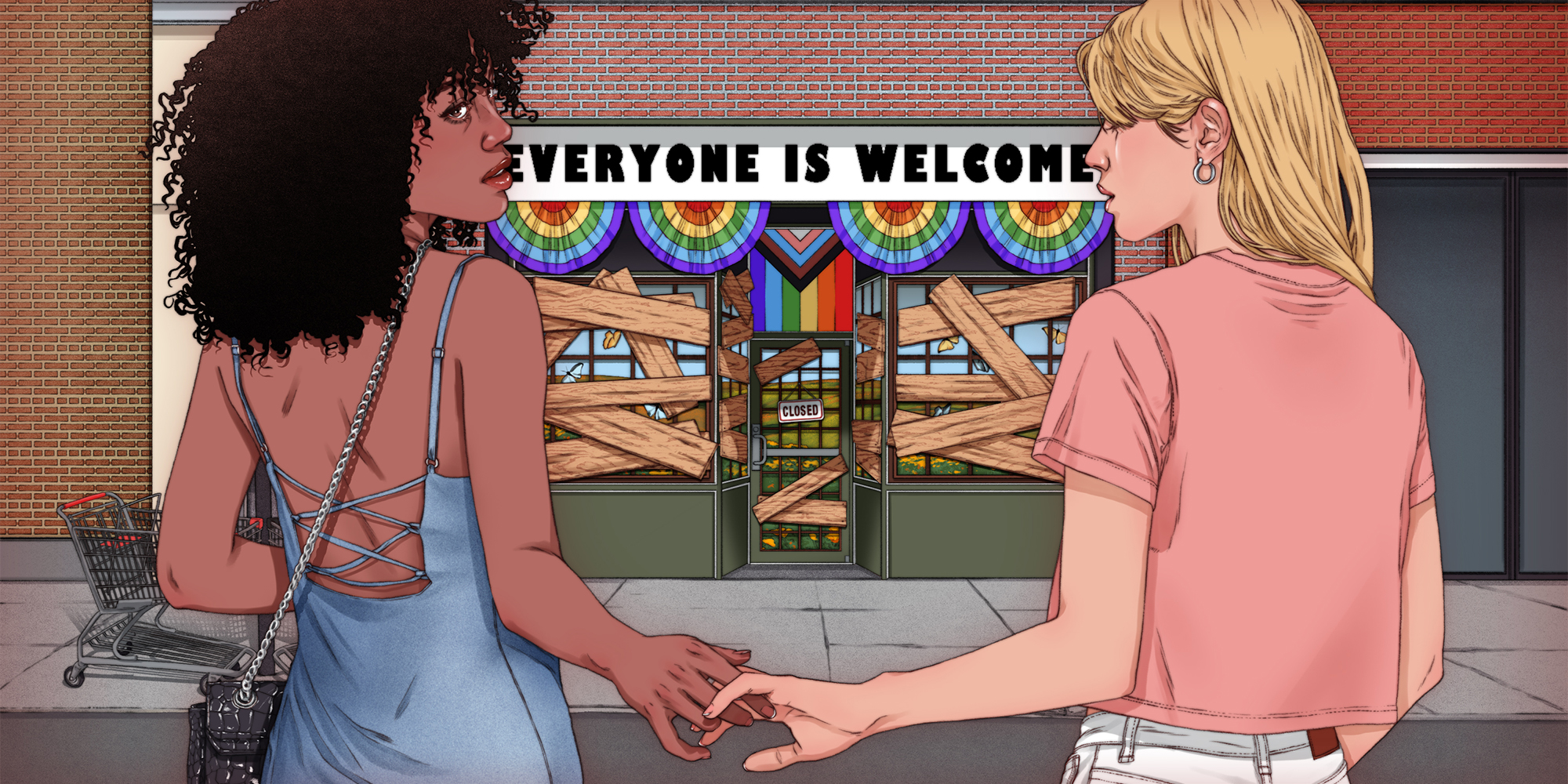 I went looking for lesbian bars in New York City and only found 3. That Needs to Change - Illustration by Sarah Maxwell