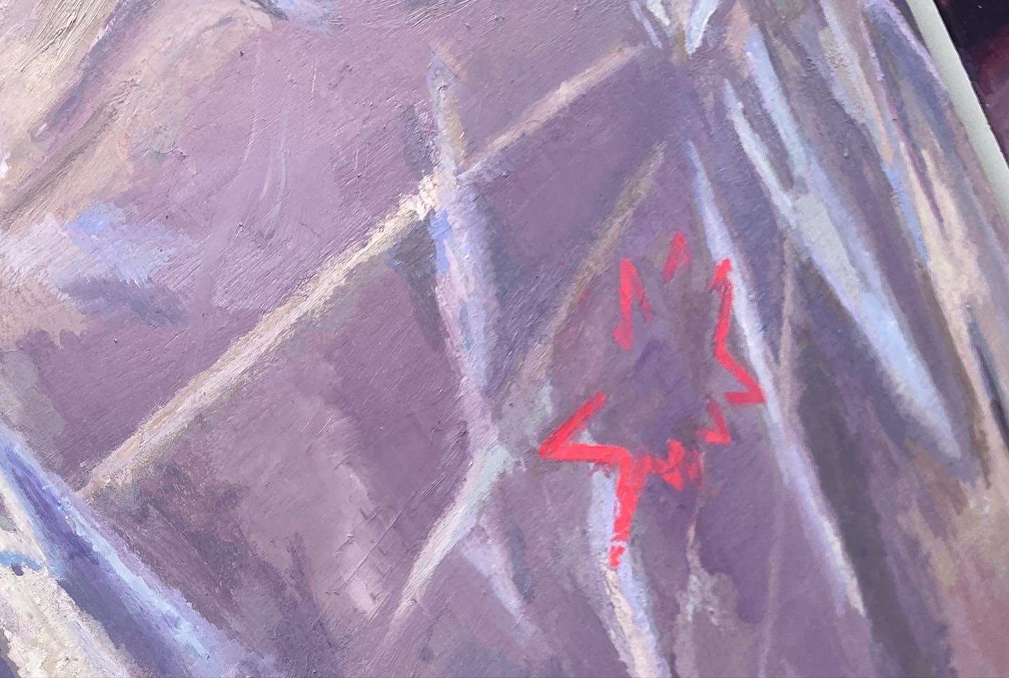 Detail S/T (Triptych III) Oil on canvas, 180 x 100 cm (each), 2023