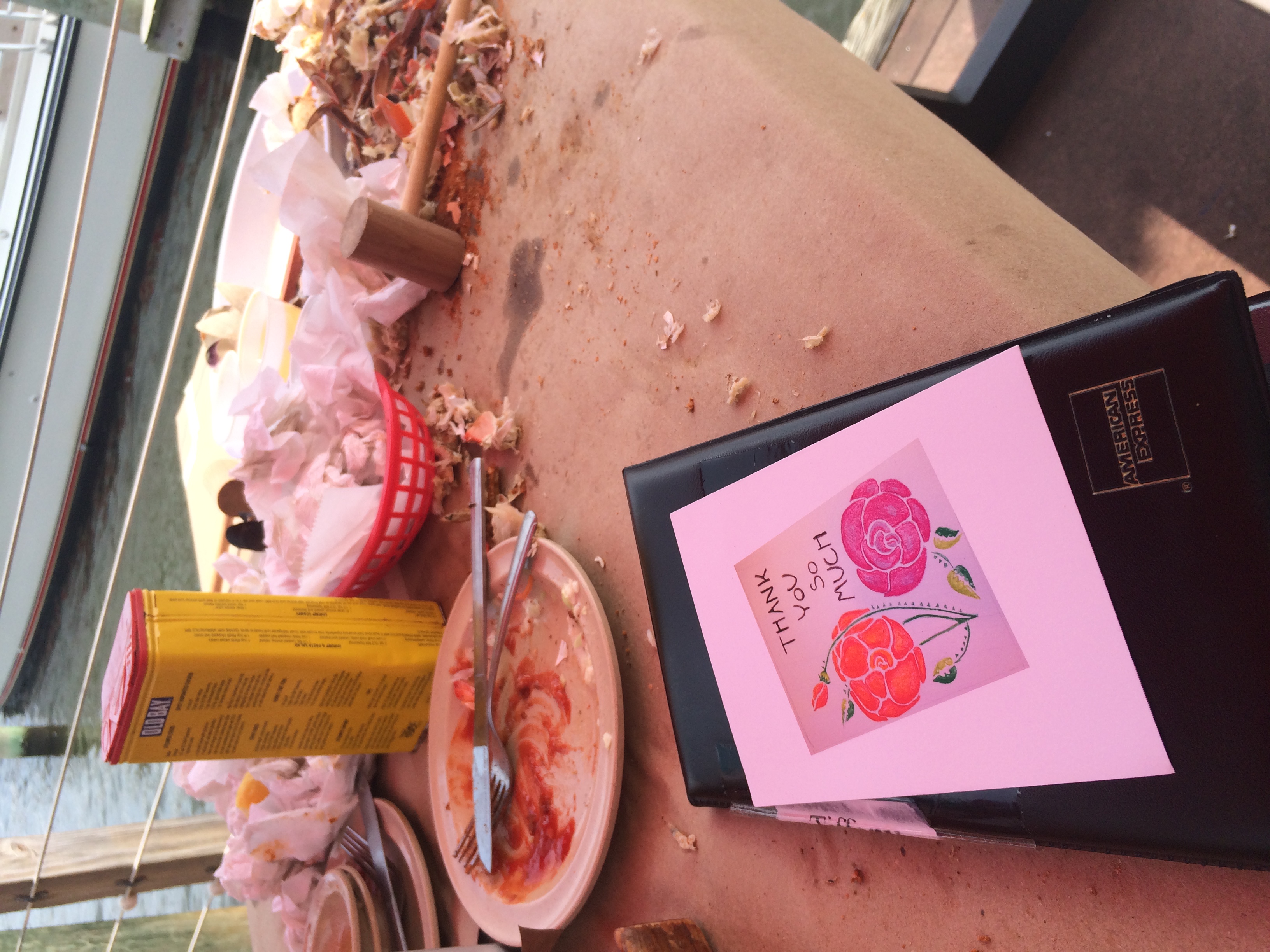 Left this card at The Fisherman's Inn in Kent Narrows, MD