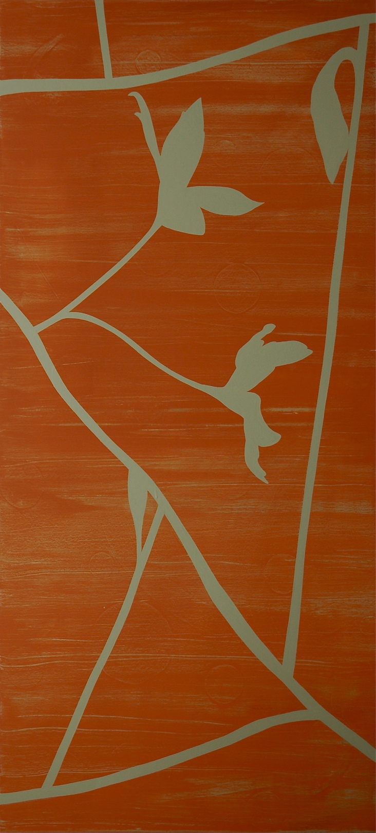 Untitled 2012, alkyd on canvas, 220 x 100 cm