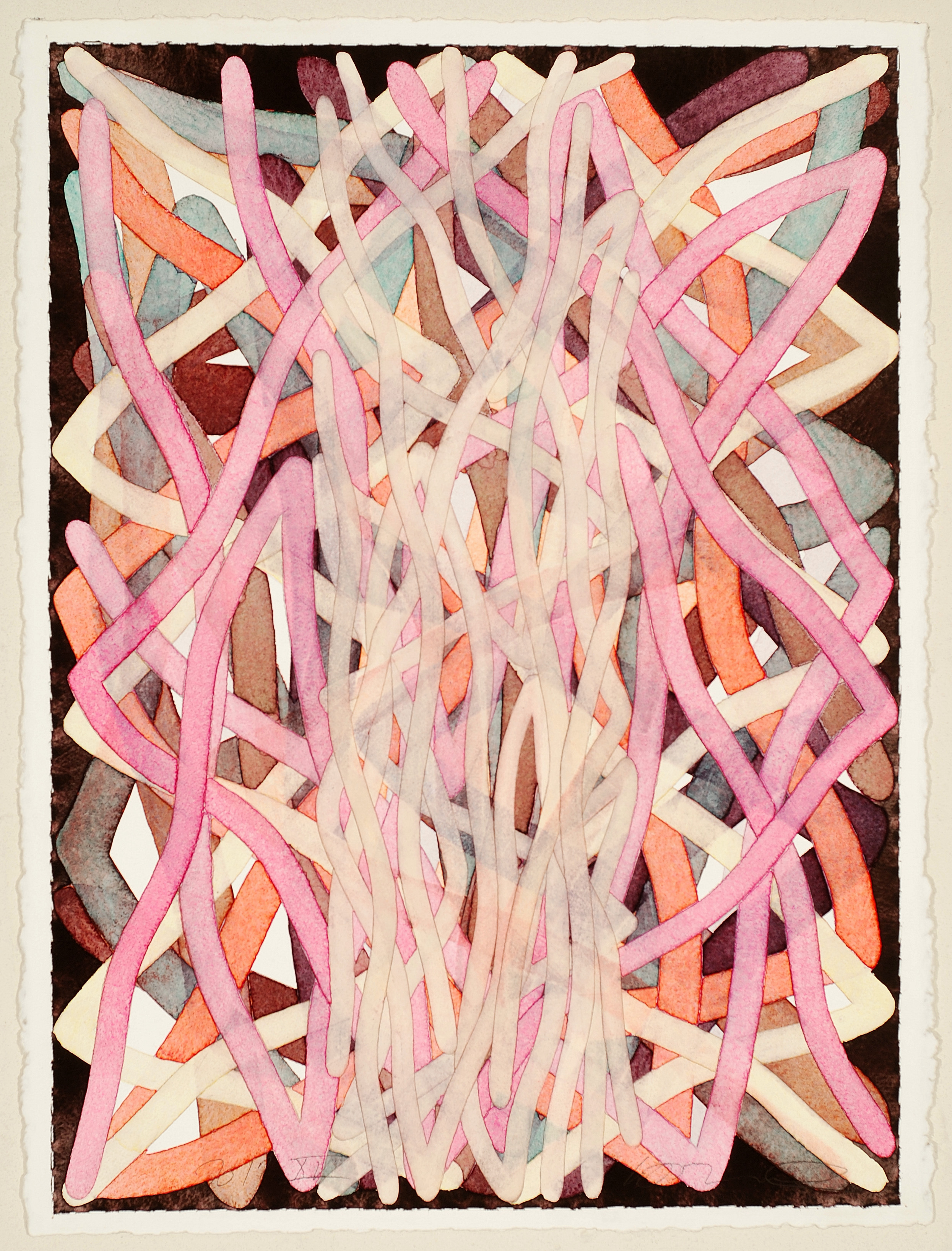 2017 XV, watercolor on paper, 30 x 22 inches