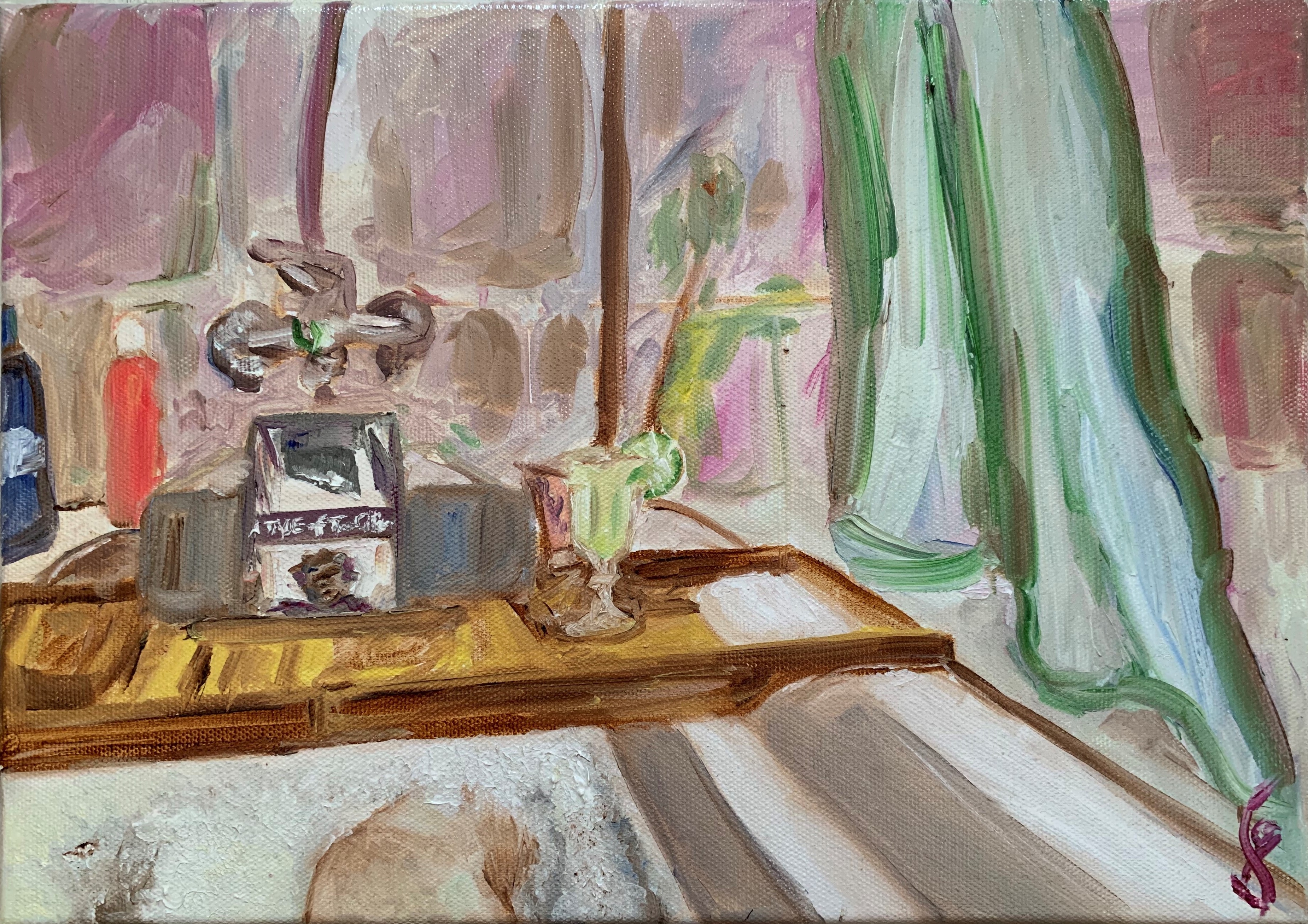 Morning Bath - Oil on 10x14" Canvas - 2018