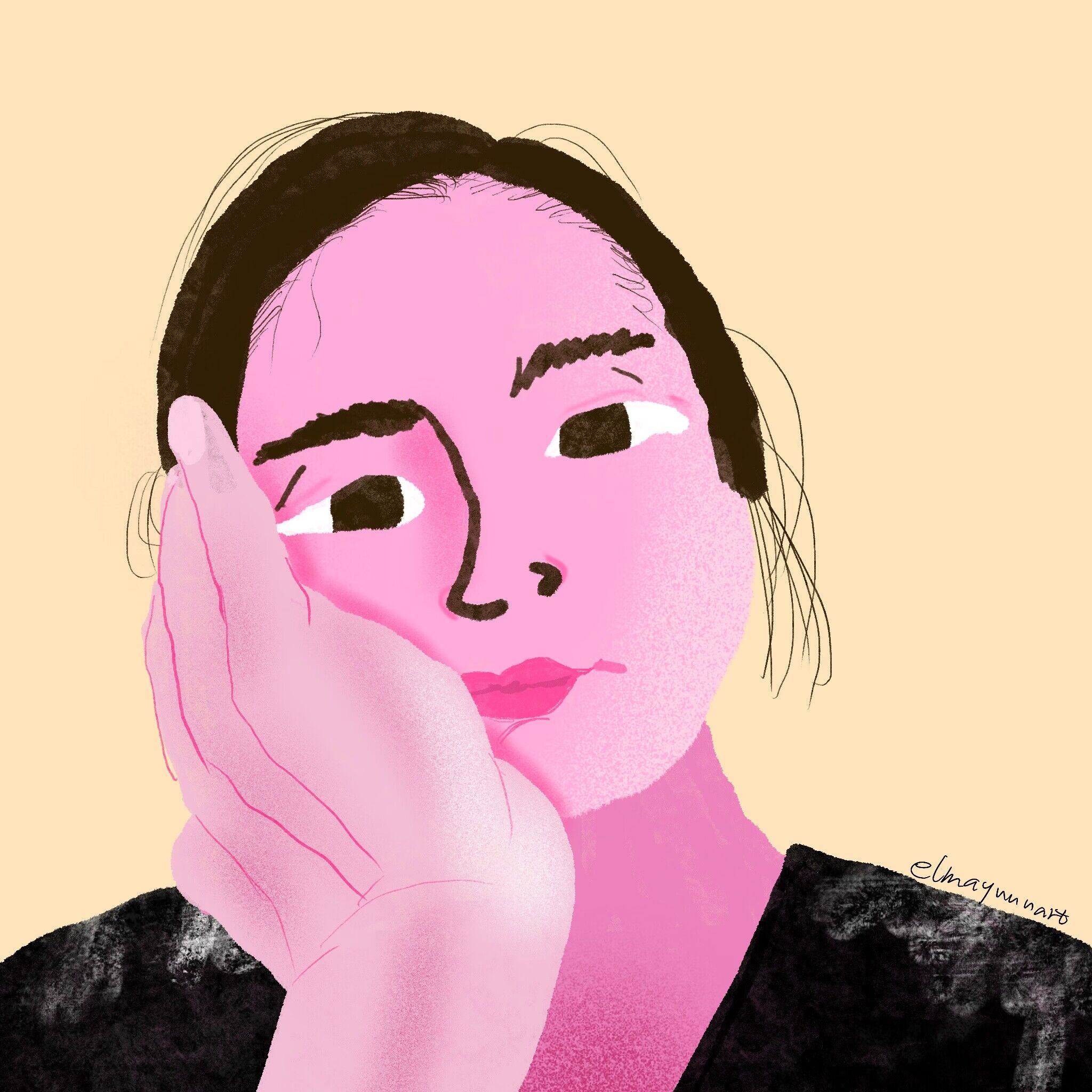 Self-portrait-recent status-dejected