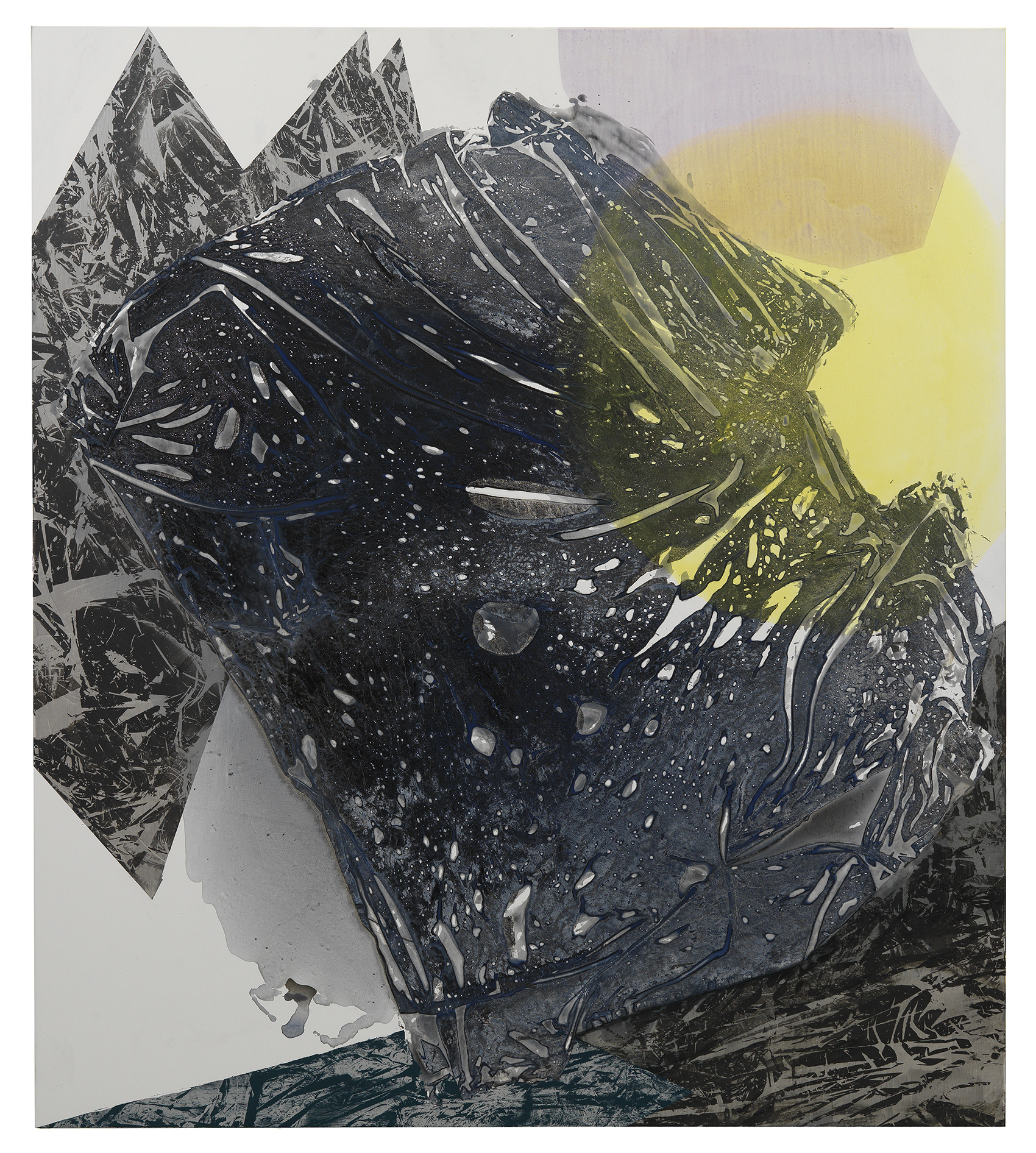 "Untitled (Position)", acrylics on polyester canvas, 68x60", 172x152 cm