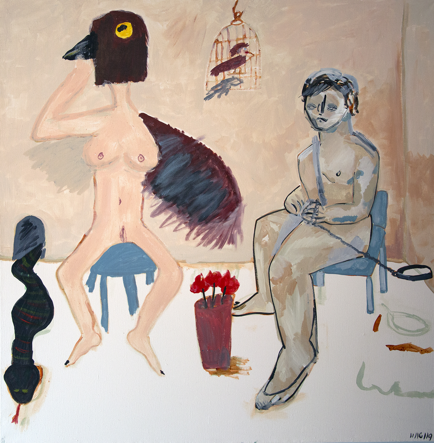 Acrylic on Linen, by Timothy Ryan White and Jay Miriam