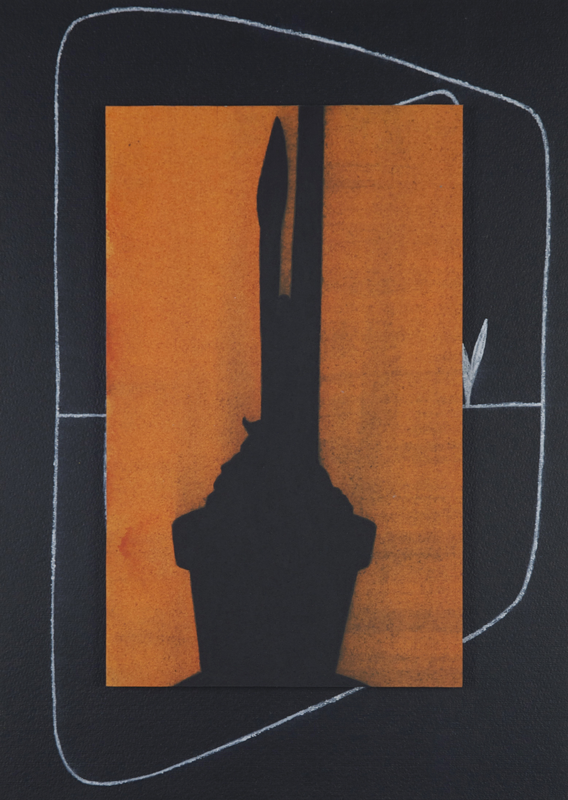 Untitled 2016, acrylic and color pencil on paper/aluminium, 29.5 x 21 cm, private collection