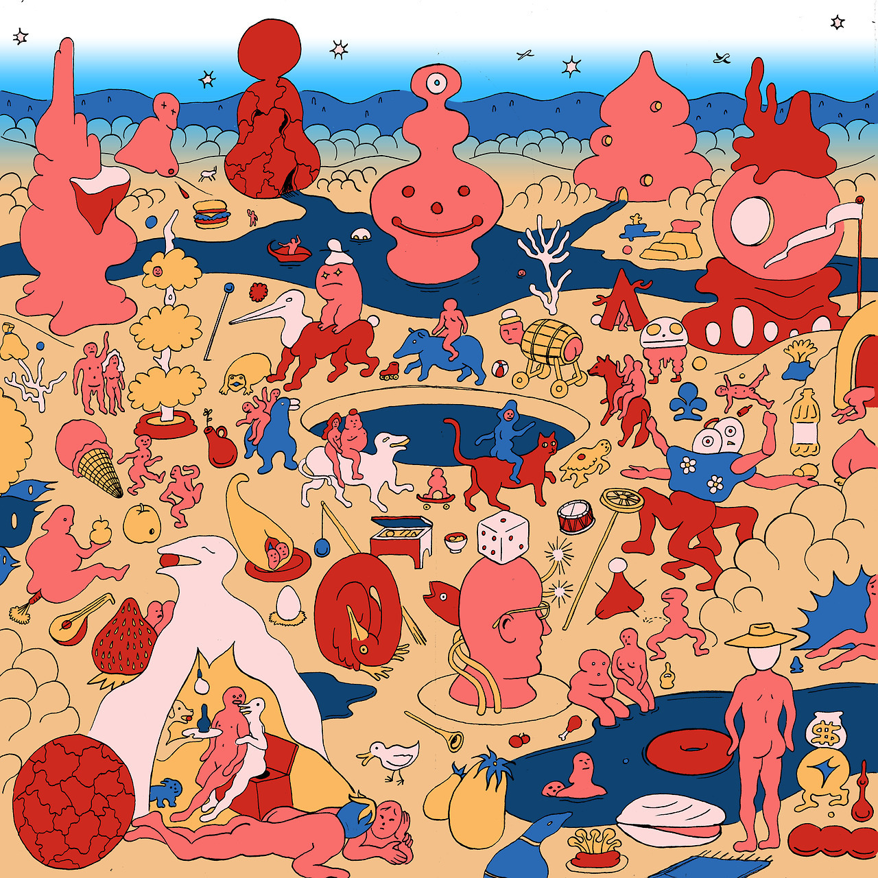 ---------- Untitled, After Bosch ----------- Silkscreen Print - 2017