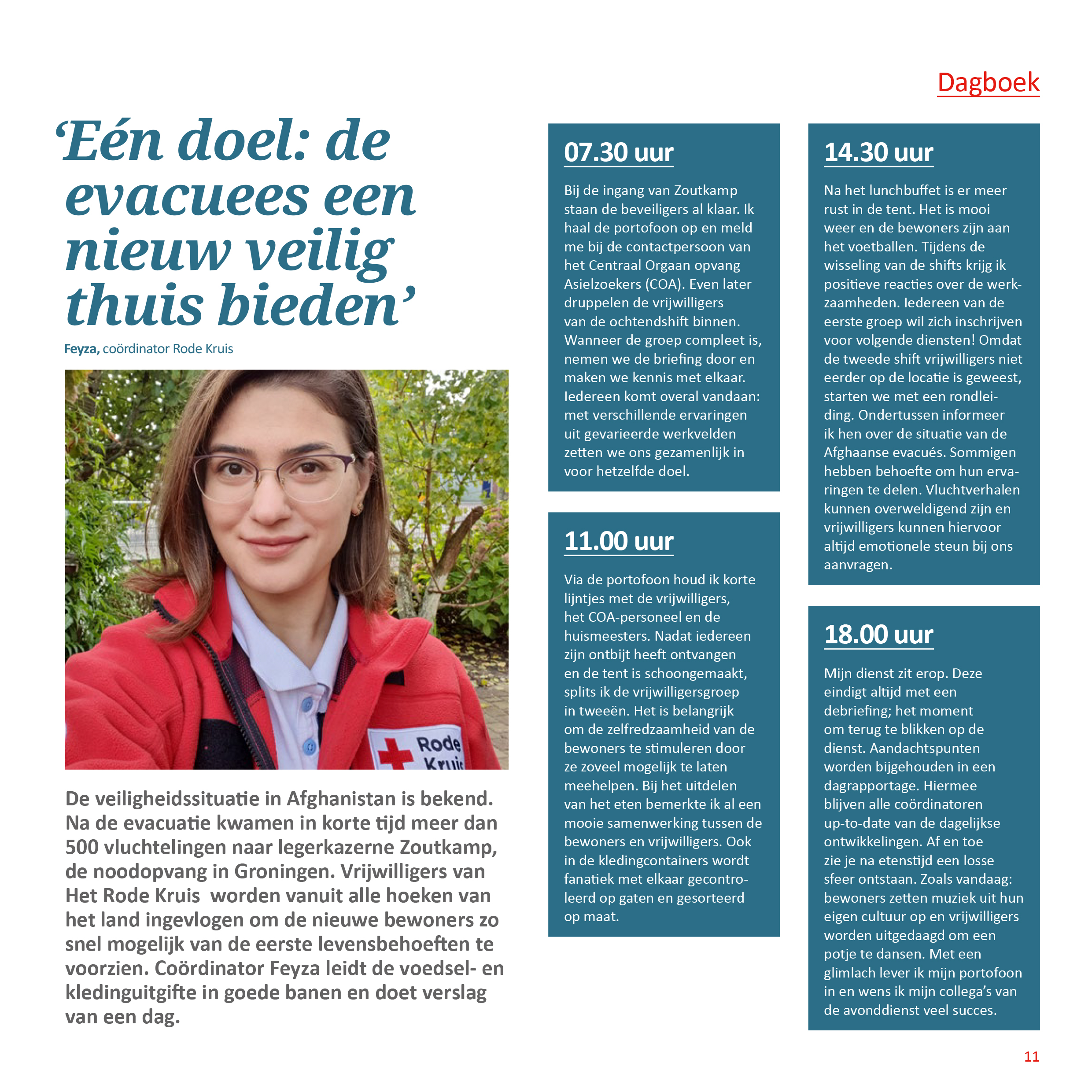 Column Dagboek Rode Kruis Magazine