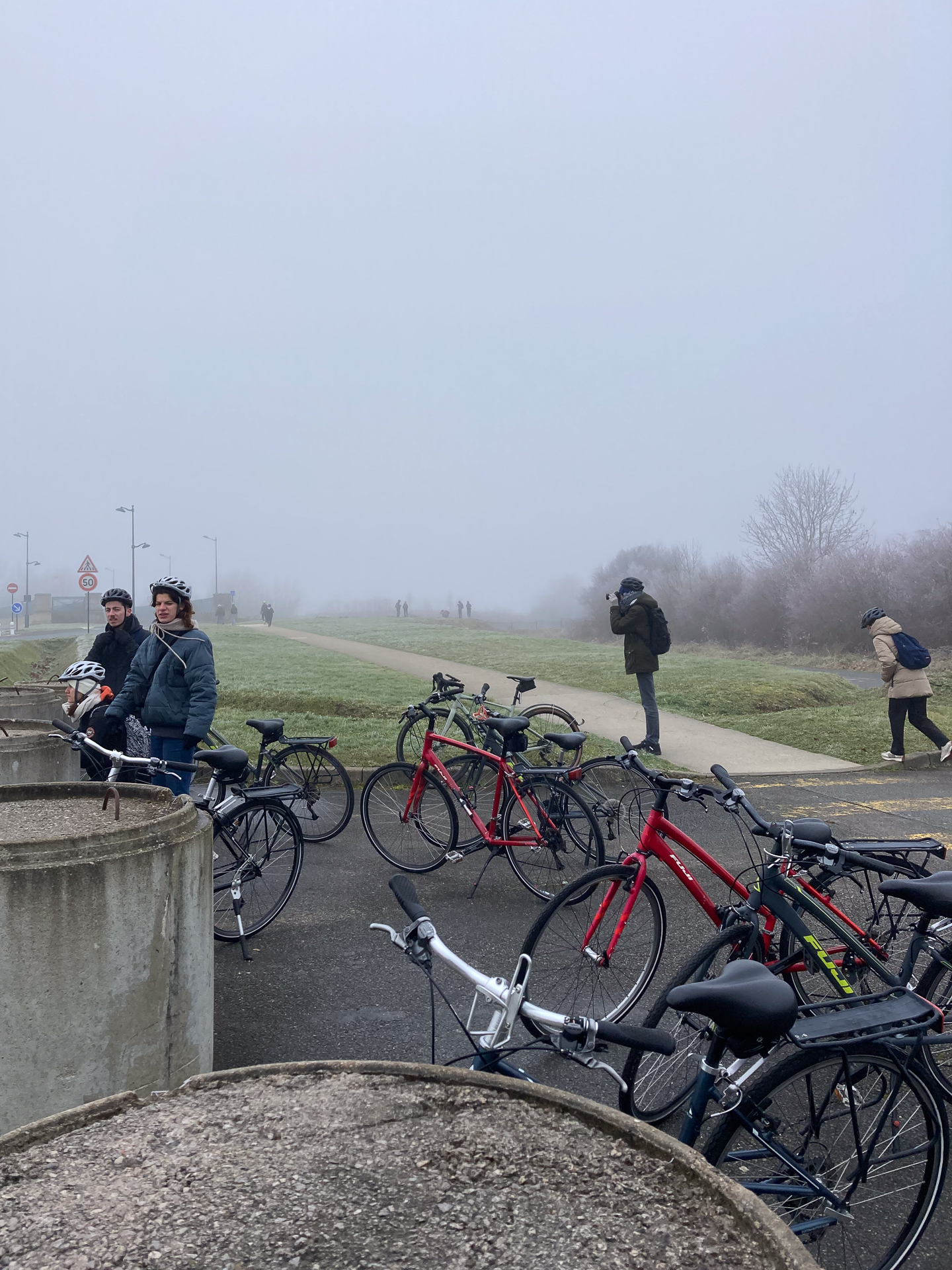 Les étudiant.e.s nous ont rejoint au petit matin pour entamer la ride