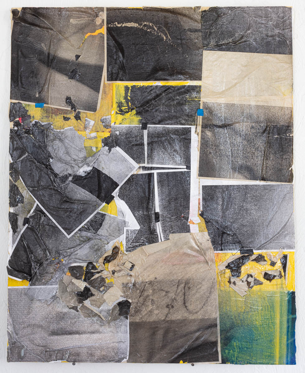 Untitled #25, Laserjet Prints on Newsprint, 24x30 - 2021