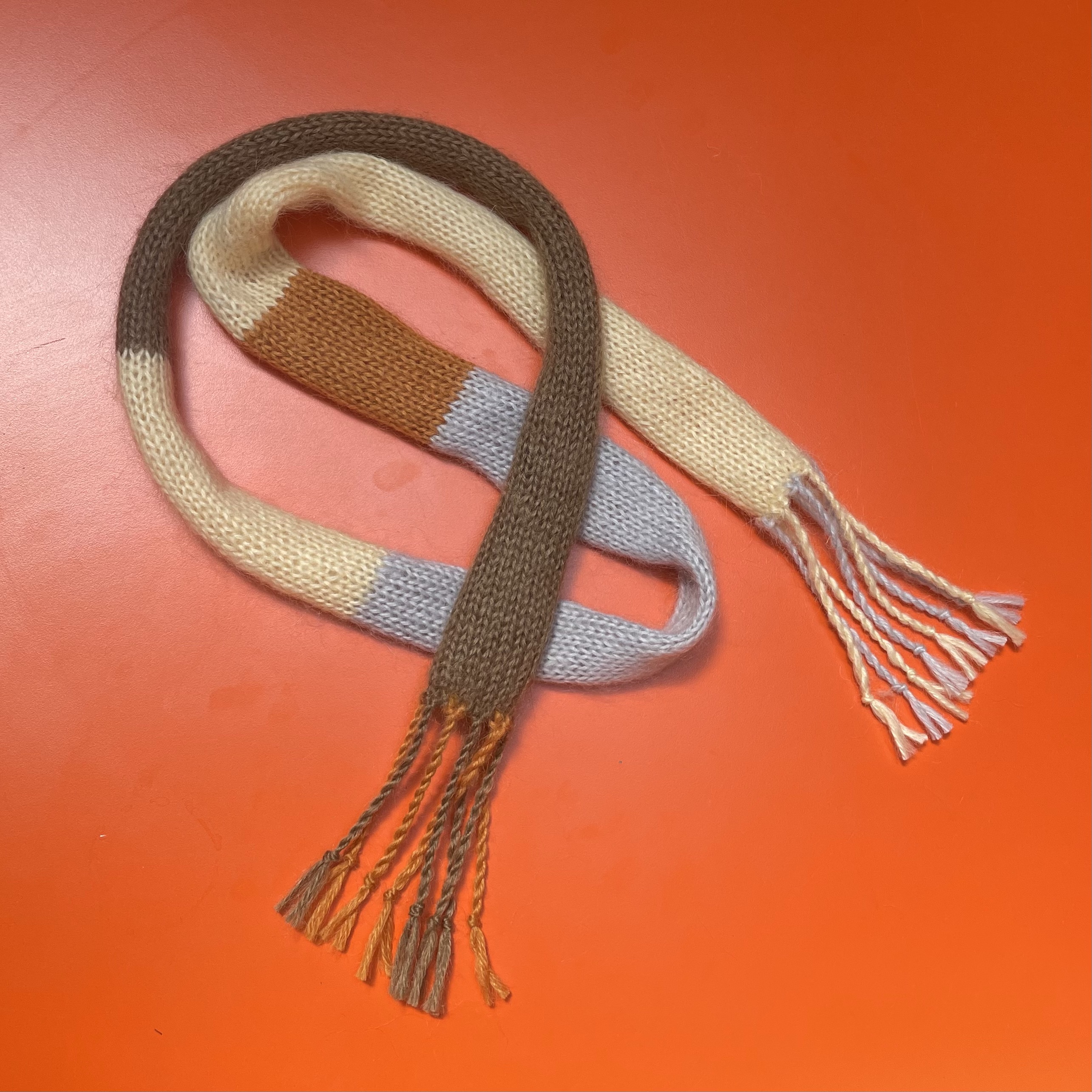 Custom Mohair Skinny Scarf
