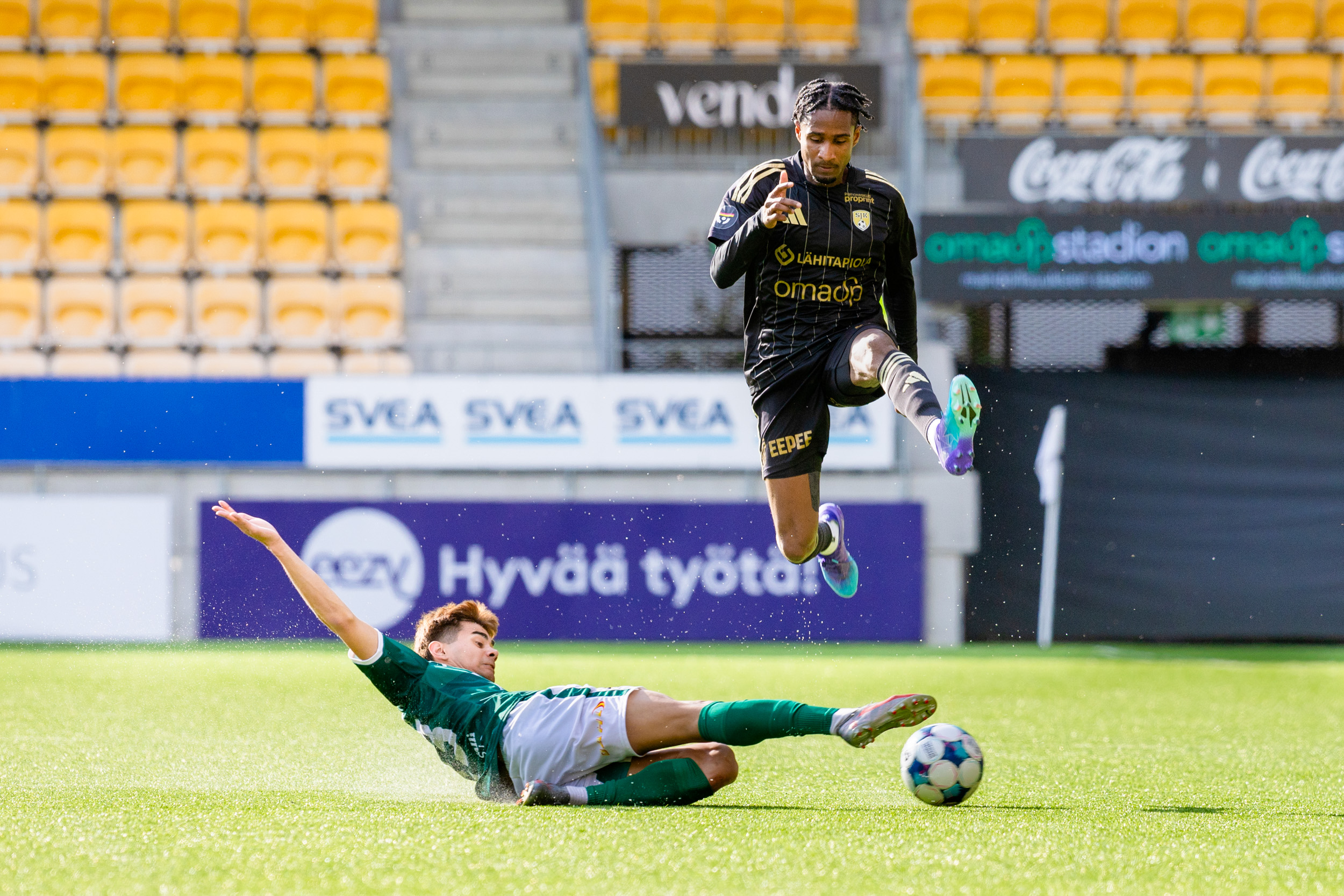 SJK–KPV-peli Seinäjoen OmaSp Stadionilla 11.6.2025. Ilkka-Pohjalainen 2025. 