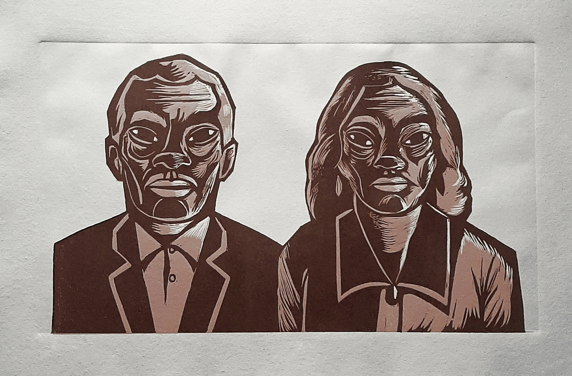 Bananeiro | 50x70cm | 2021 | Xilogravura