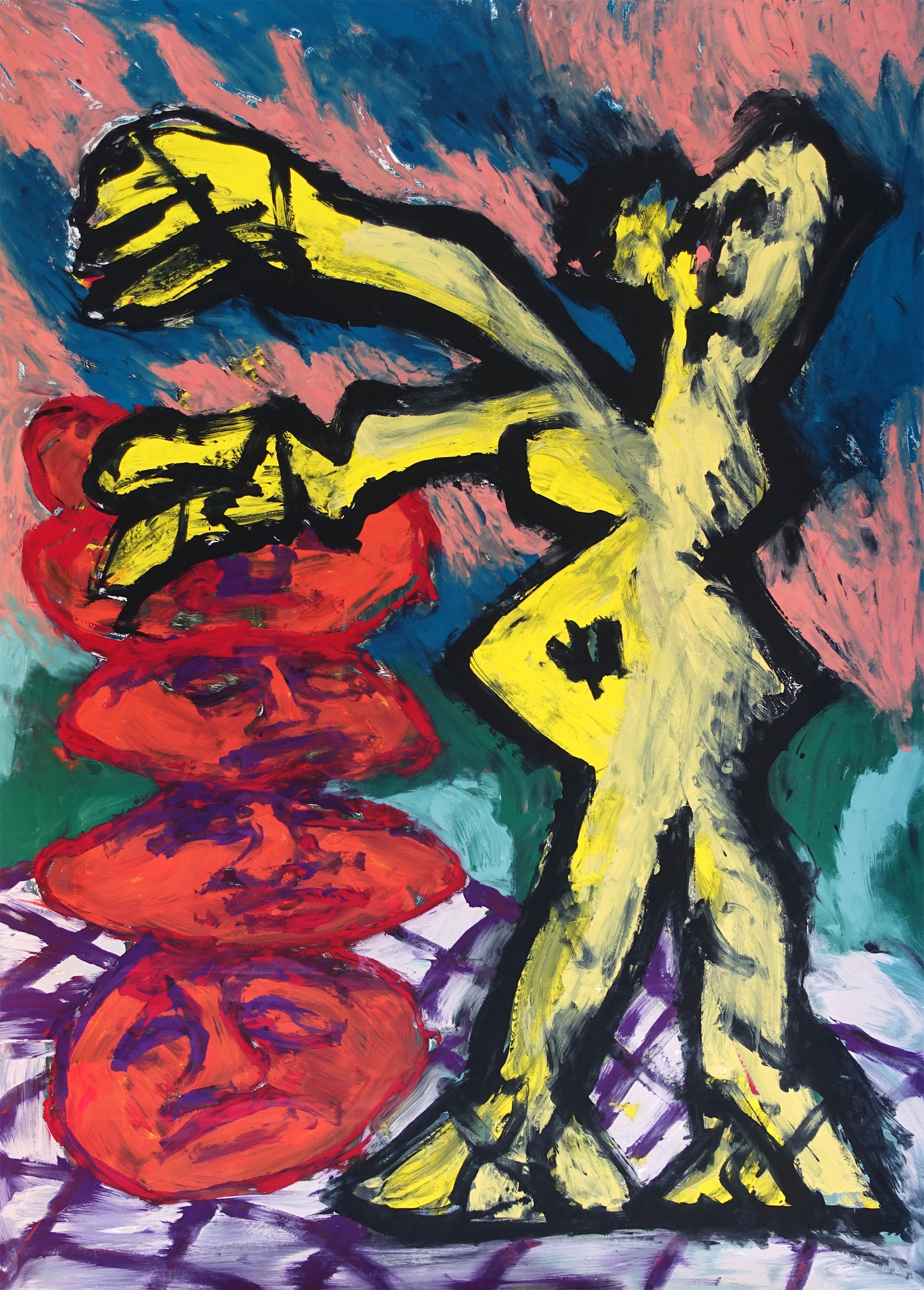 Buruak Hazeserigraphic monotype on paper, 140x100cm, 2022