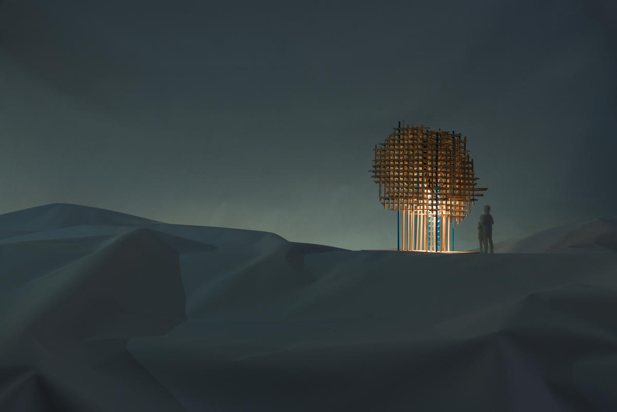 model for Dreams Happen Playhouse designed by Christian Poules and Jordan Leppert