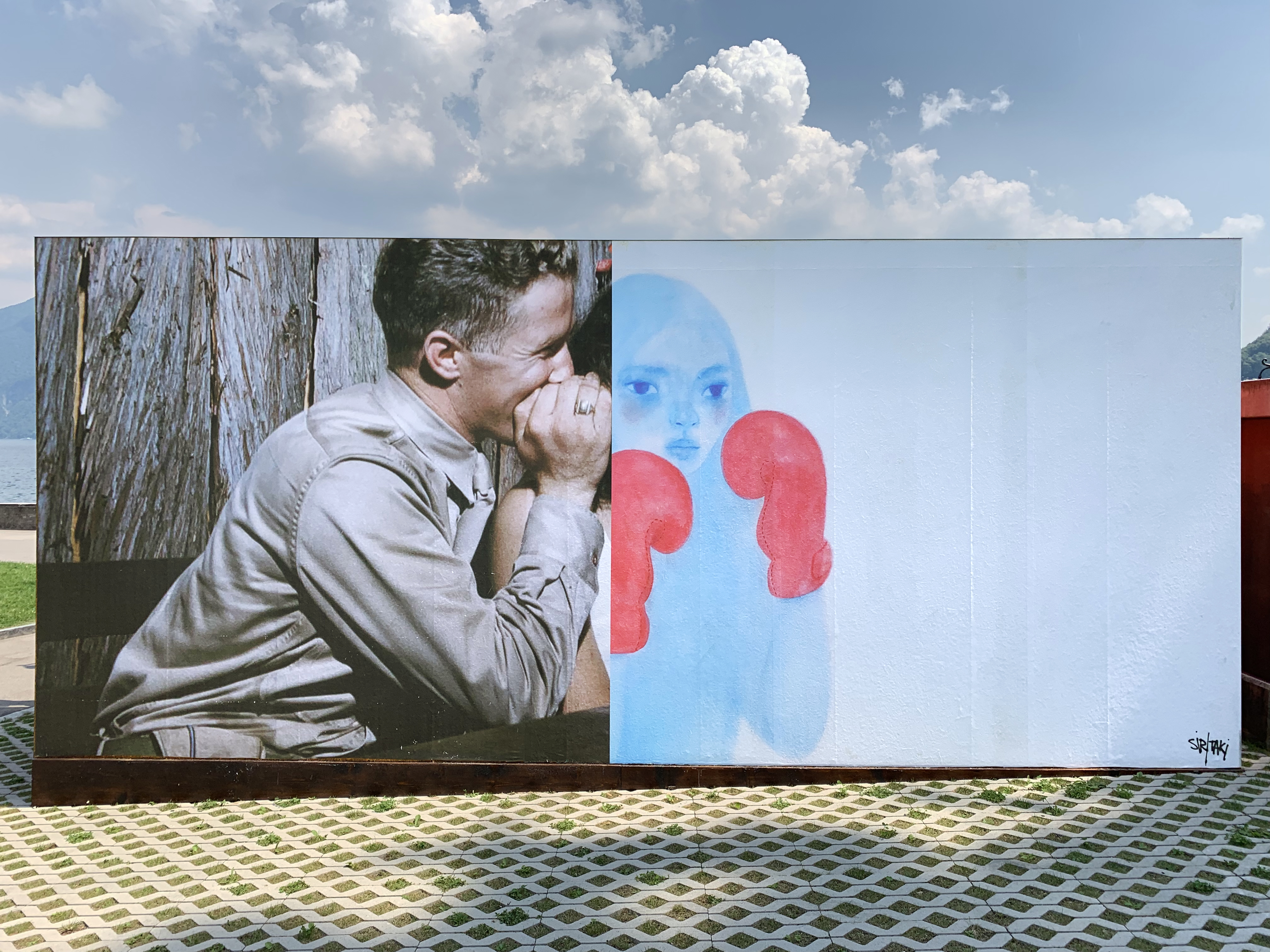 Elly Santoro, public intervention, Lugano Bella, lakefront Lugano (CH), 2019