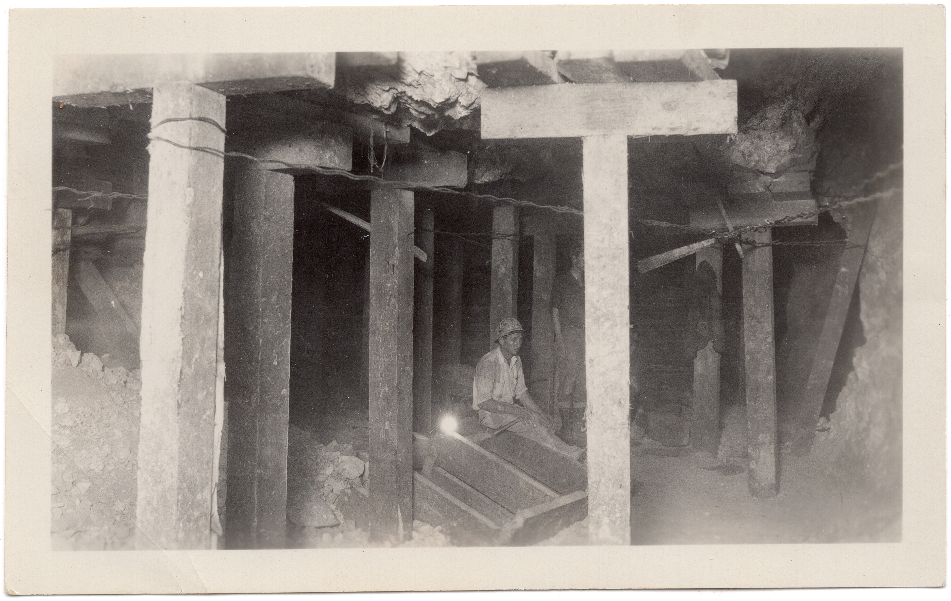 Chief Engineer Walter Pfrimmer inside the Ruby Mine courtesy Tallia Pfrimmer Cahoon
