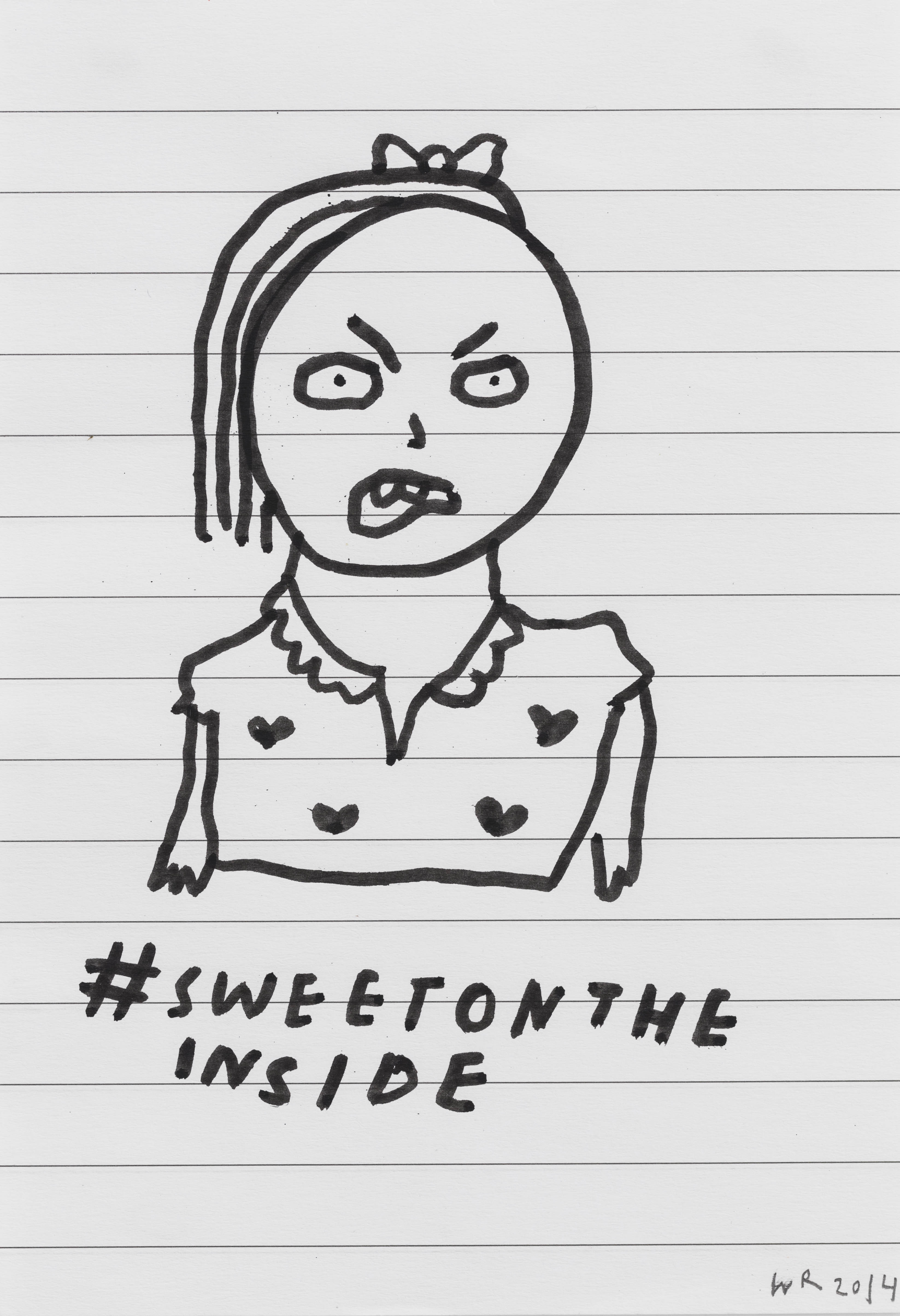 Things I Draw at Punk-Rocks Shows. 201414,2 x 10,2 cmInk on paper