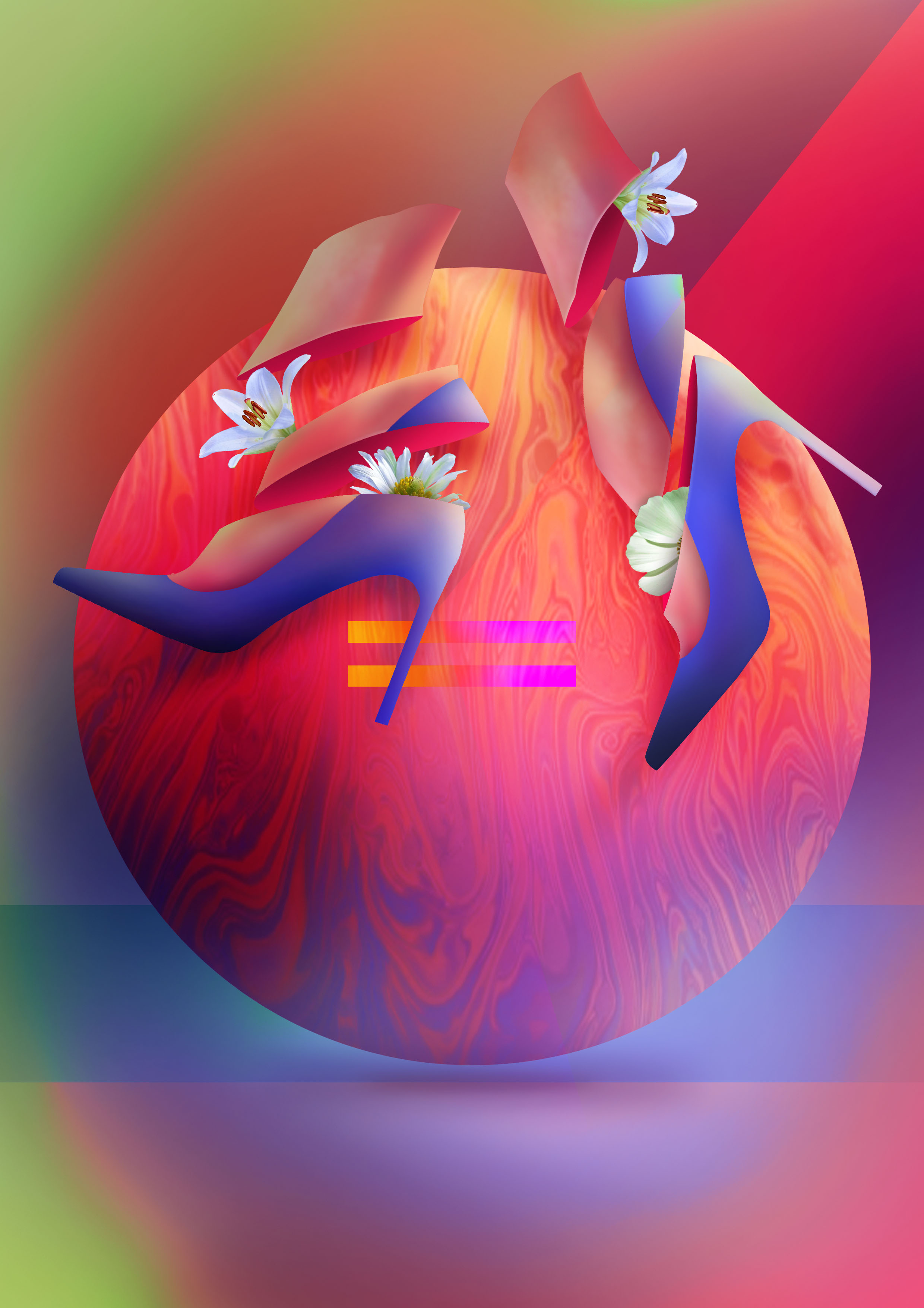A magazine cover illustration I created for a graphic design magazine.