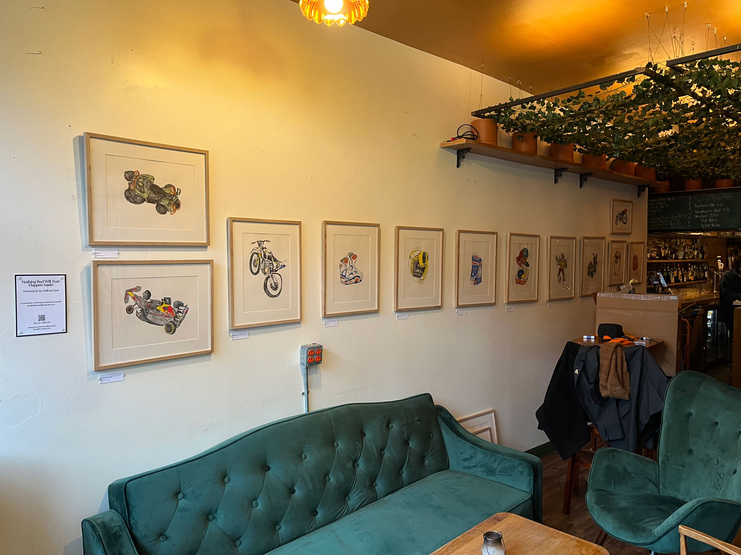 Art hung on the wall