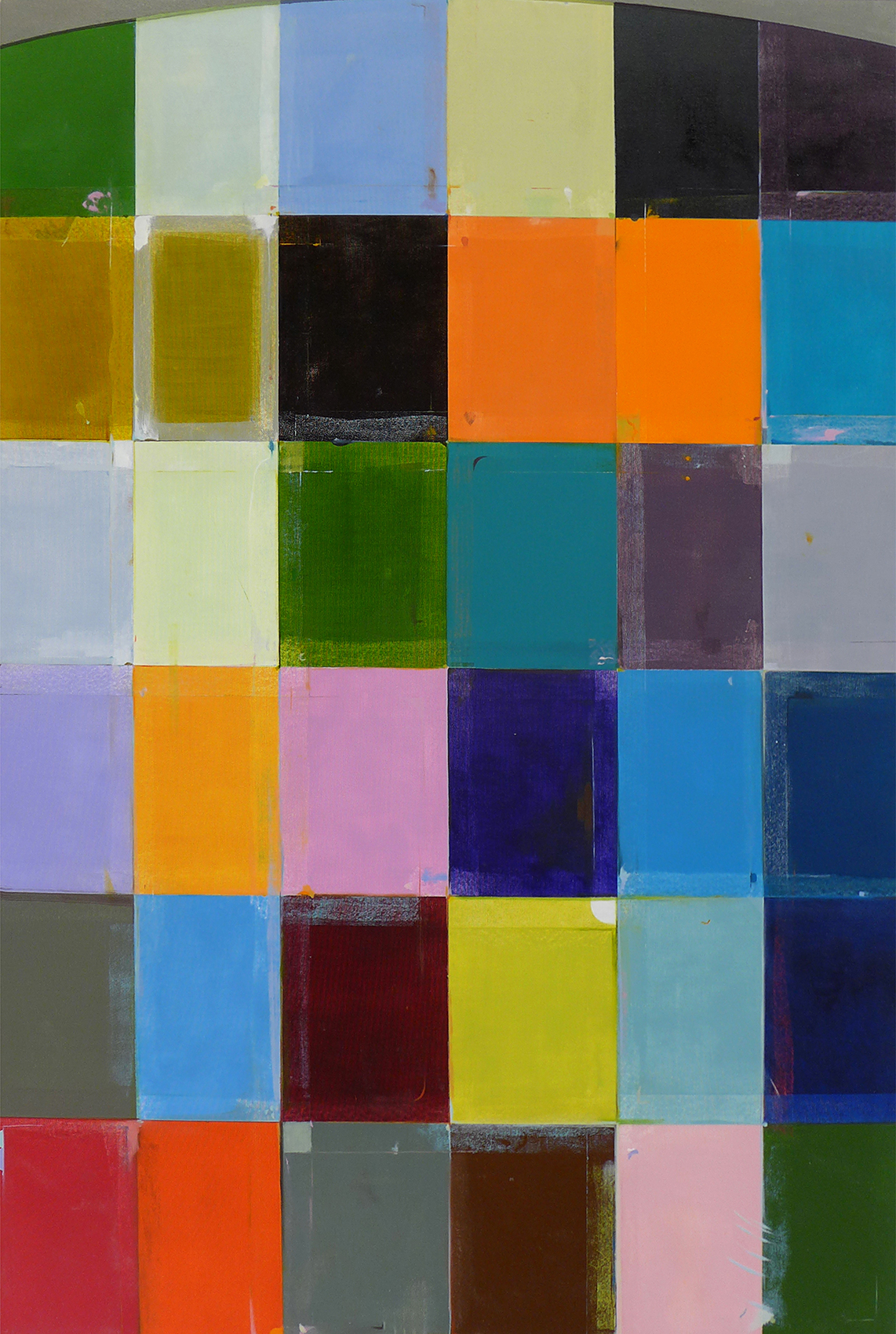 36 Colours Mixed in Leipzig, 2014, oil on canvas, 137 x 92.5cm*