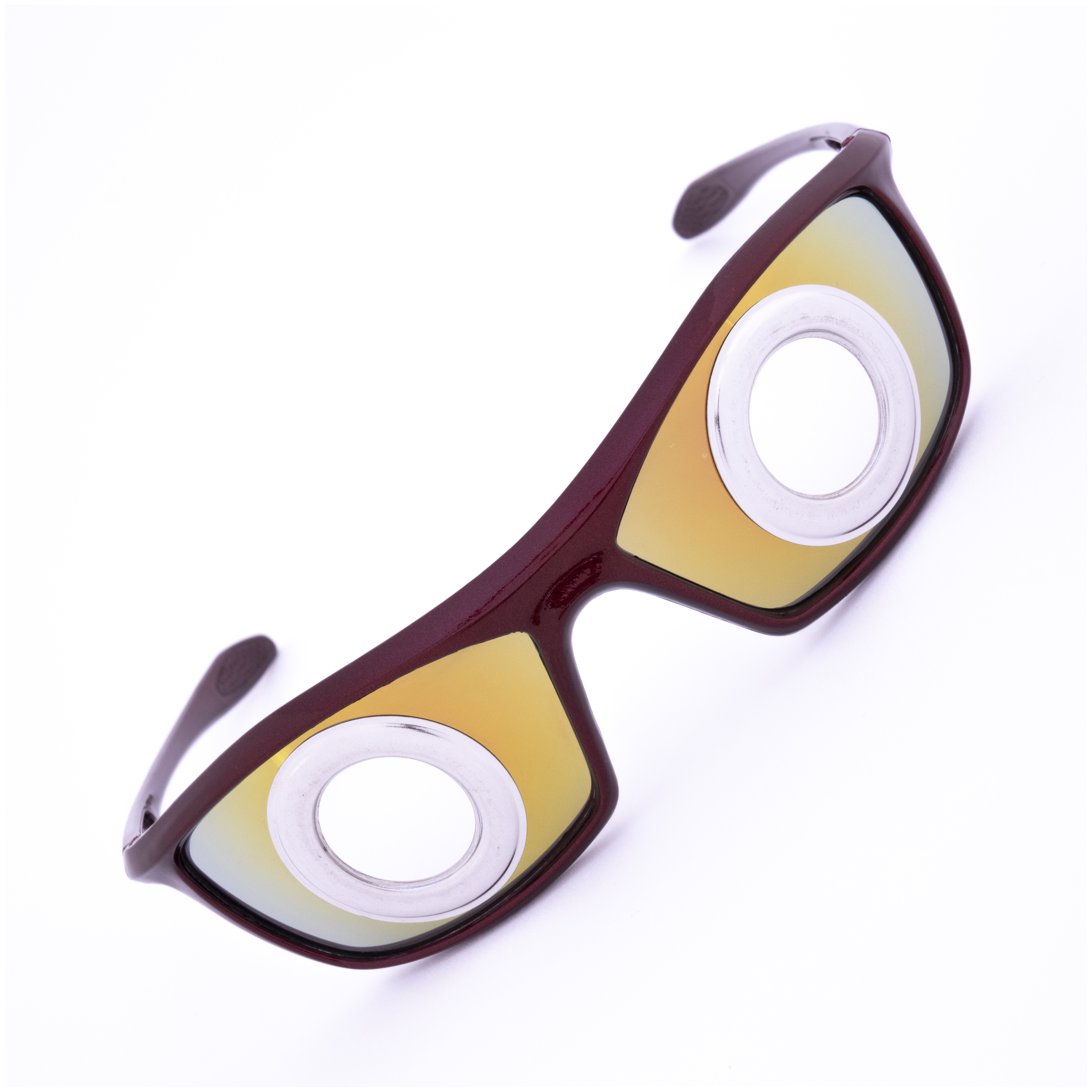 2040 Specs 02 (Red)Sunglasses with grommets,hand engraved frame interiorEdition of 8 (unique)