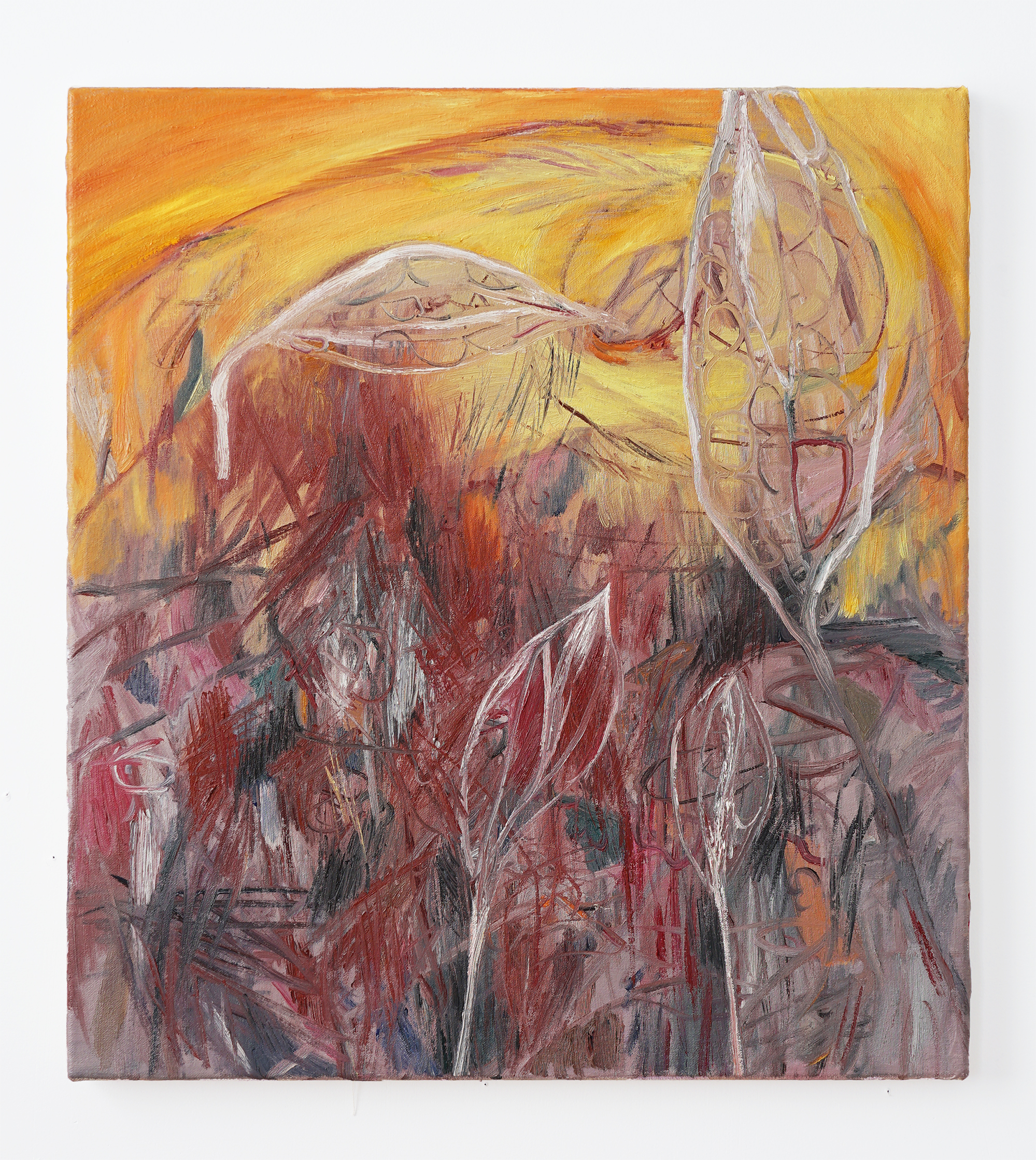 Dry Wind, 2022, oil on canvas, 20 x 18 IN