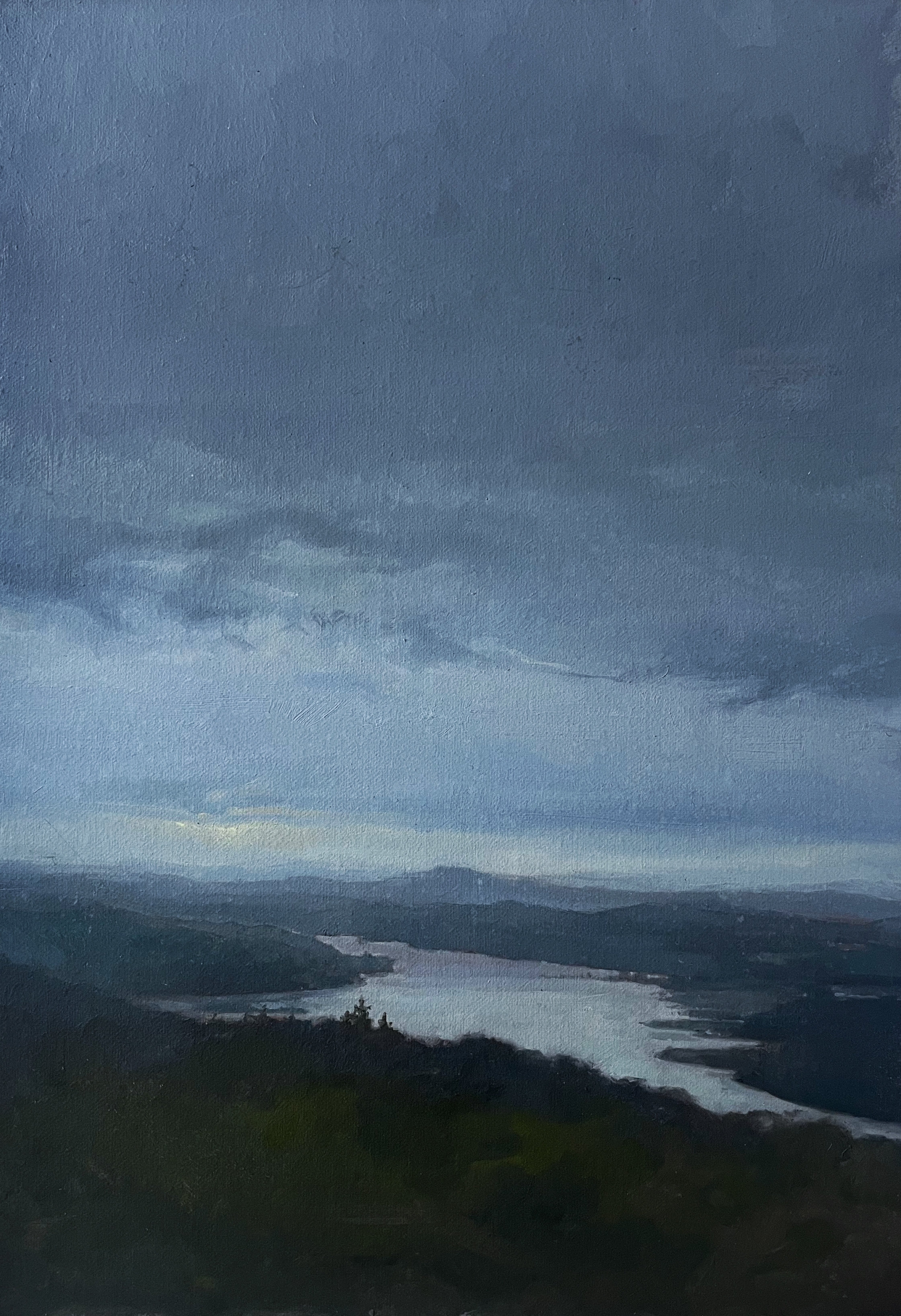 Fog Upon the Hundson, Oil on Canvas, 2024