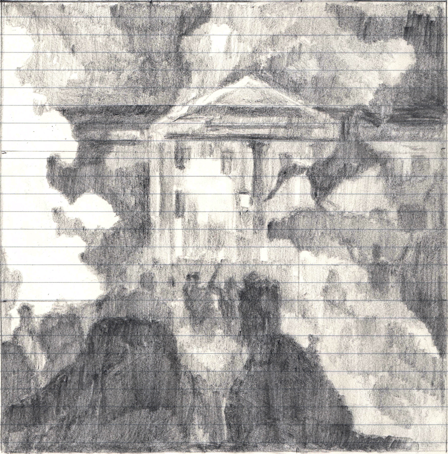 May 30, 2020 6" x 6" Graphite on Paper