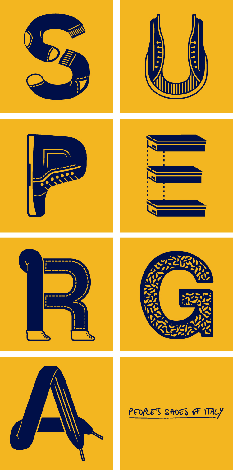 Superga Customised Typography