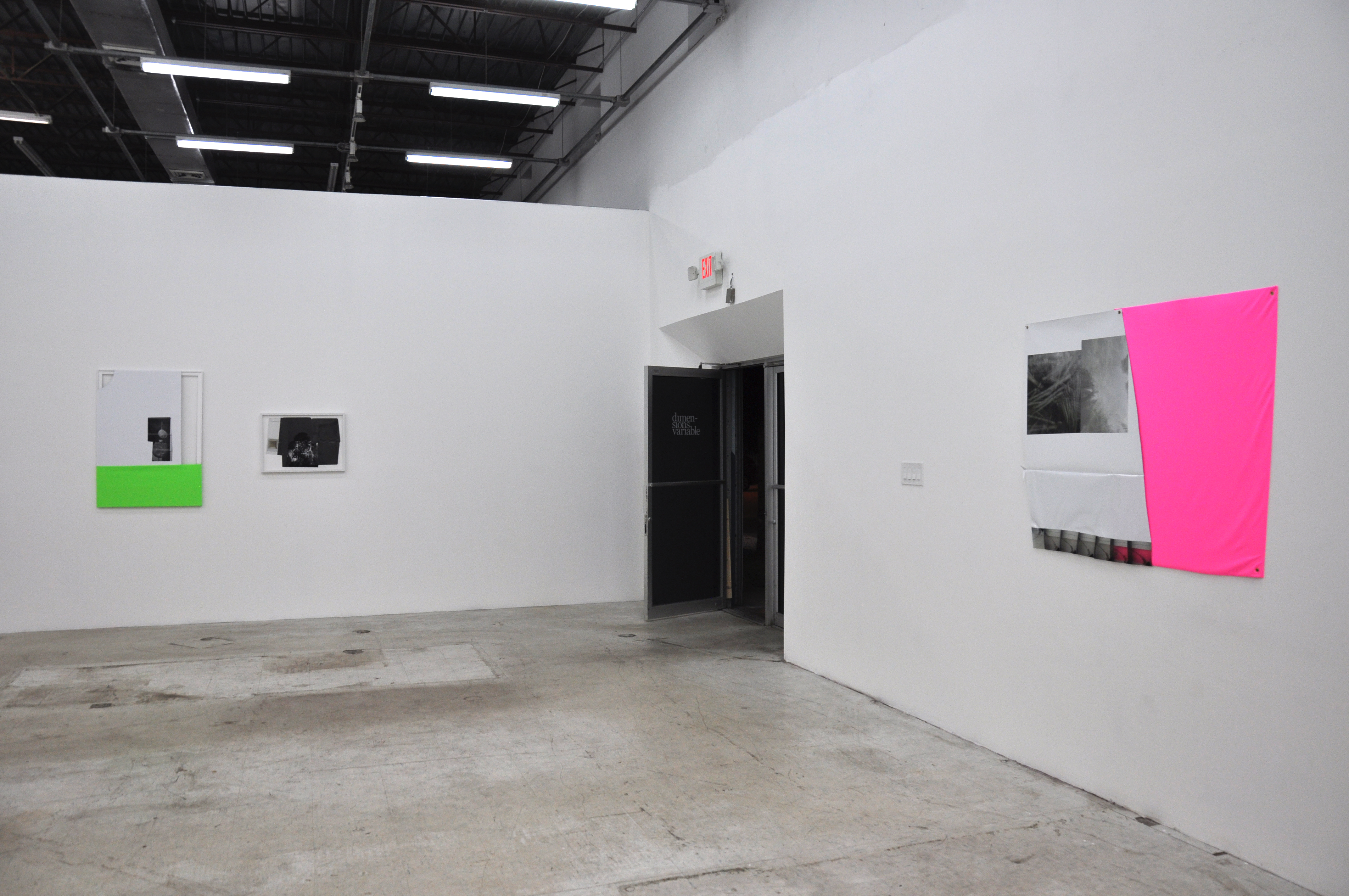 Installation view, "Plot" solo exhibition, Dimensions Variable, Miami