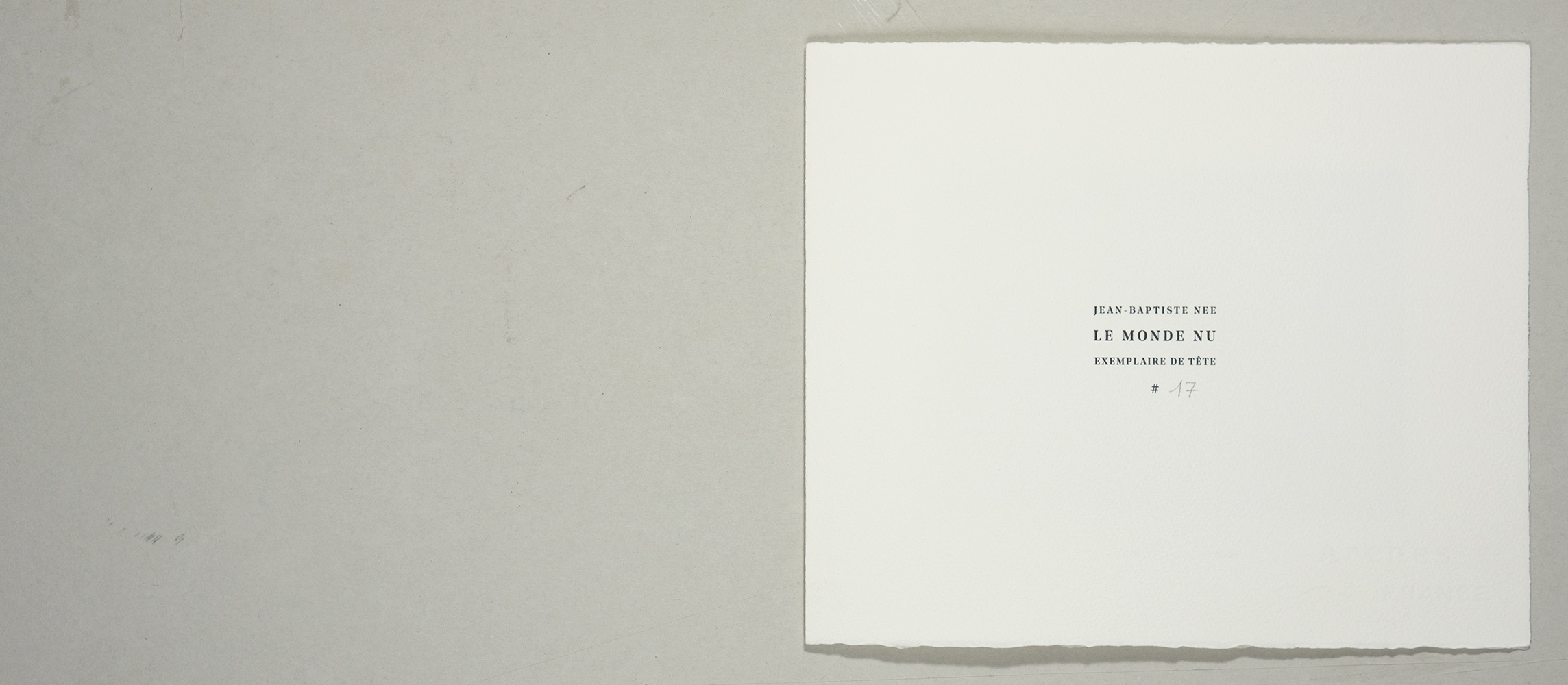 Le monde nu [The Naked World], 2021