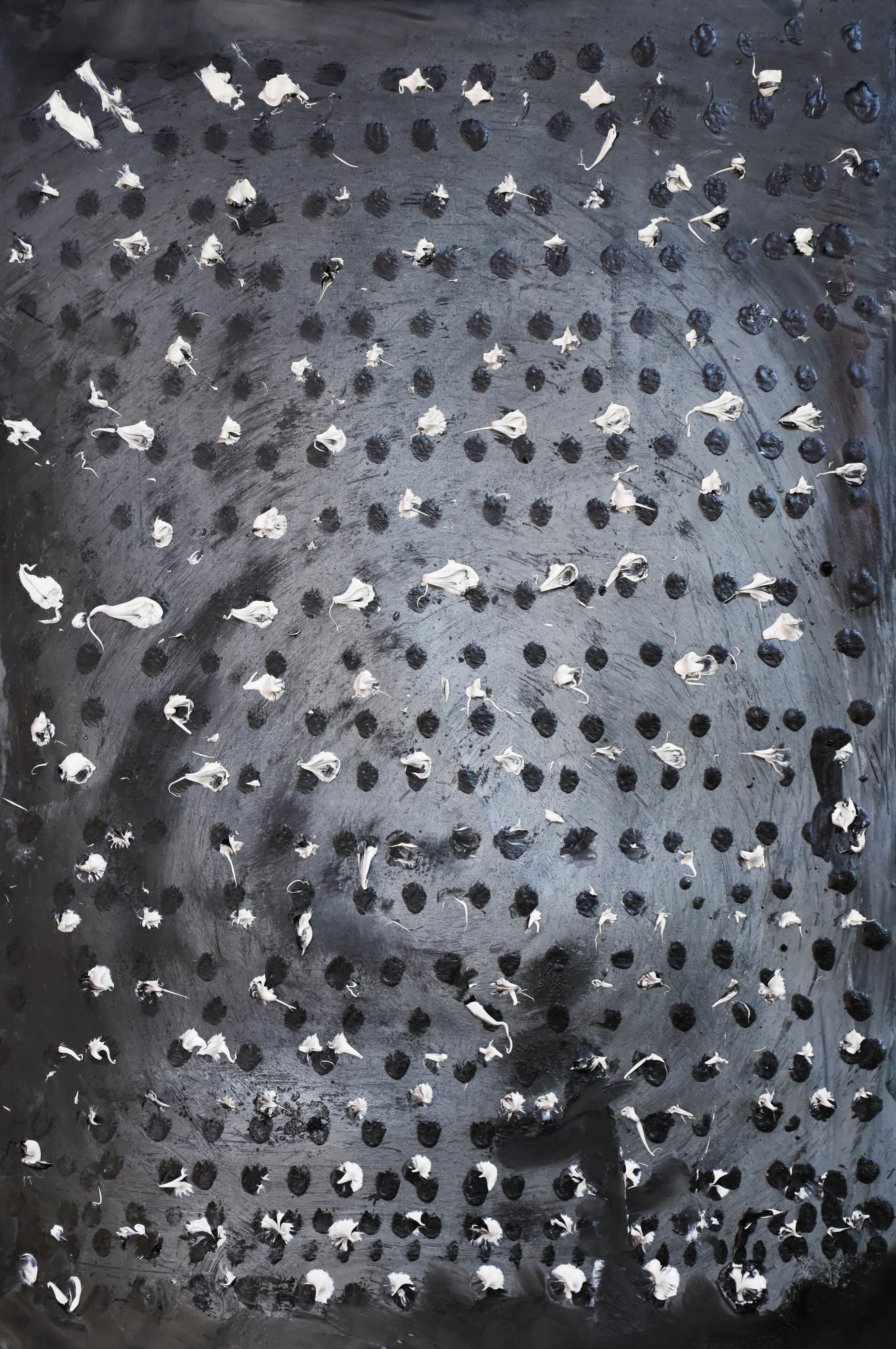 Dot 008, oil/paper, 60 x 40 cm