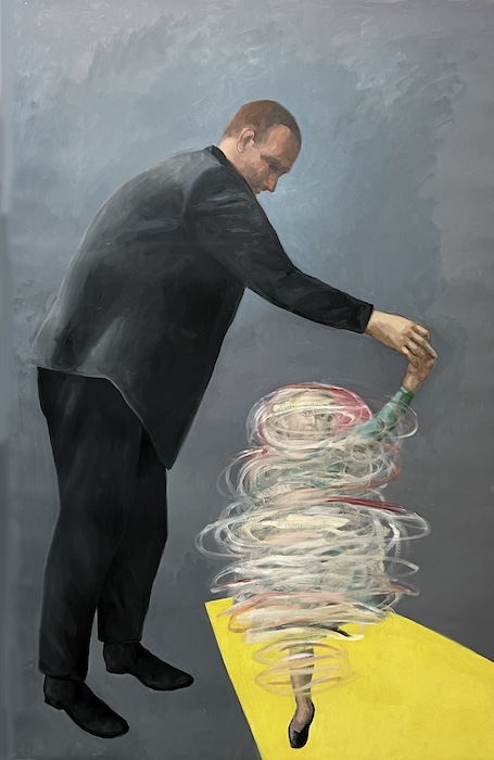  PIROUETTE   2022 olio su tela cm 190x190