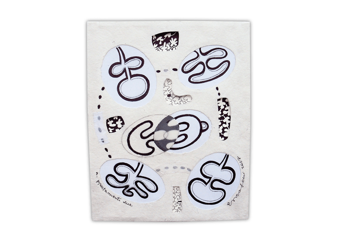 Appartamenti due (China su carta 16x20, 2017)