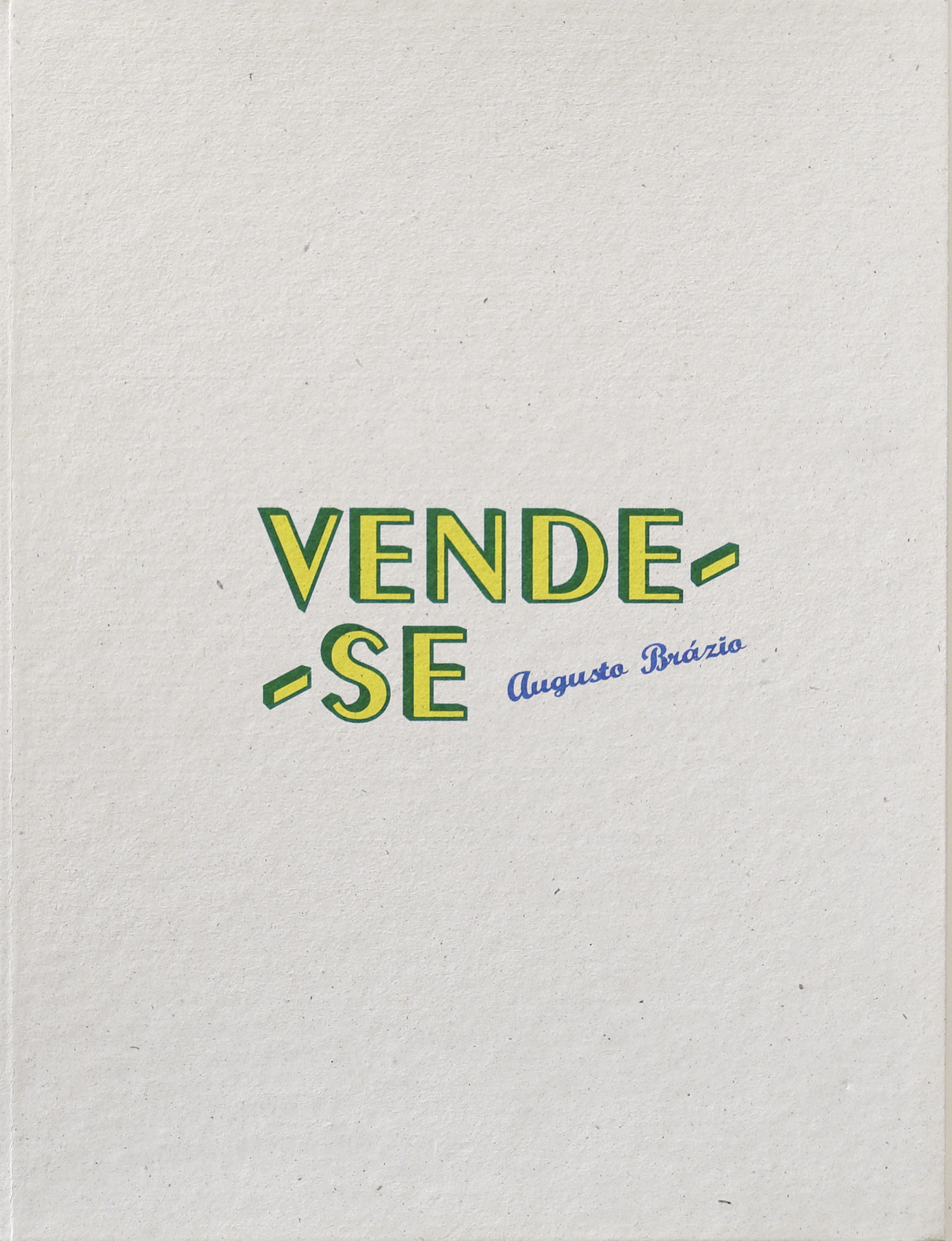 Vende-se [For Sale](Special Edition)Augusto Brázio