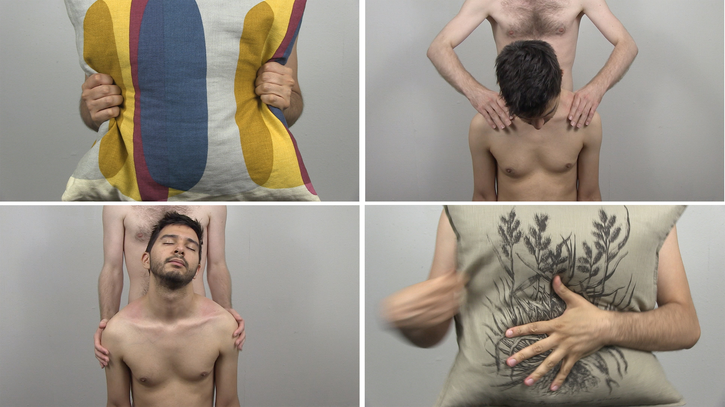 Stills from Fluff, 2018, HD video with sound, 4 minutes, 16 seconds