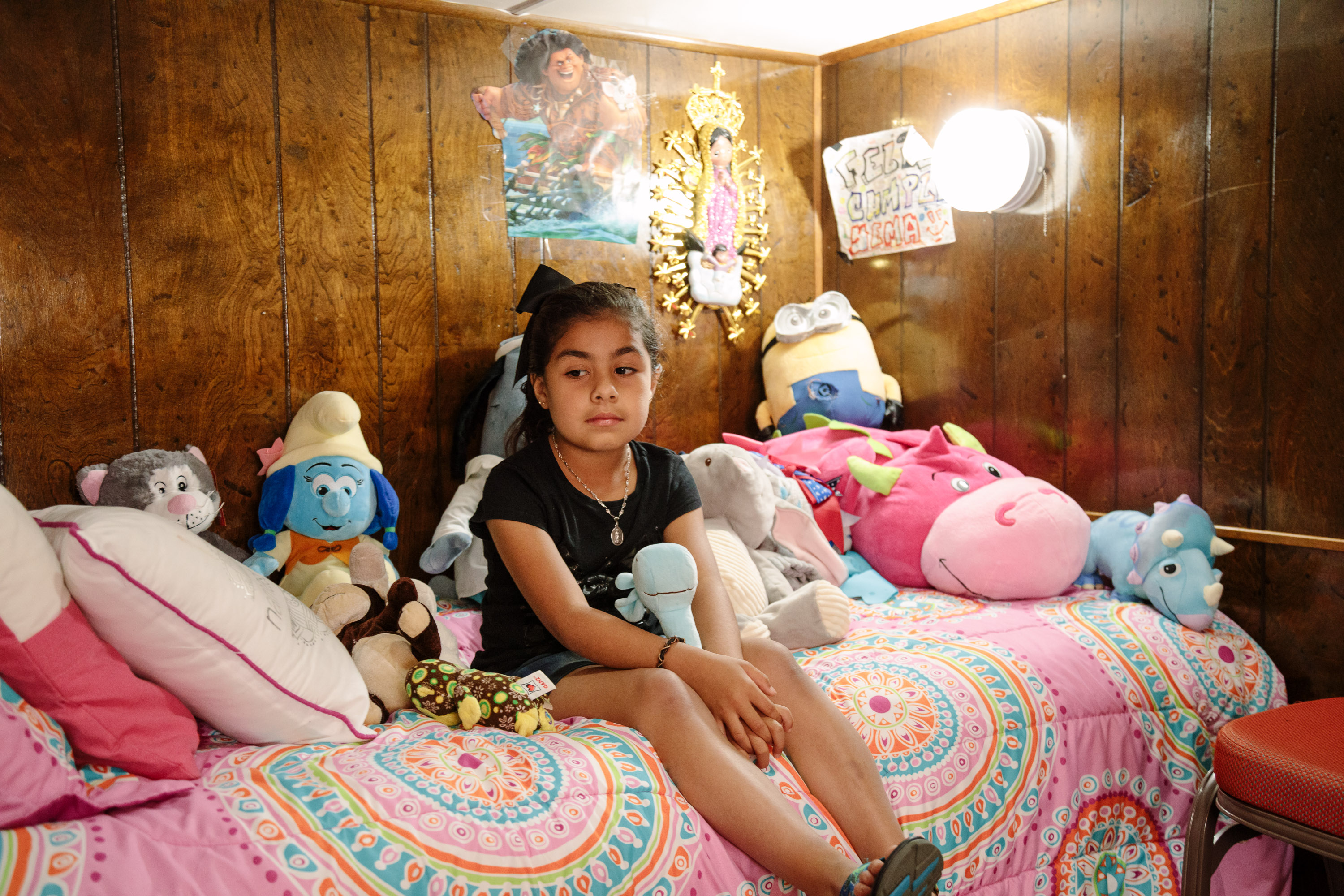 Yemaya, Luis' niece, inside her bedroom in Morristown, Tenn.