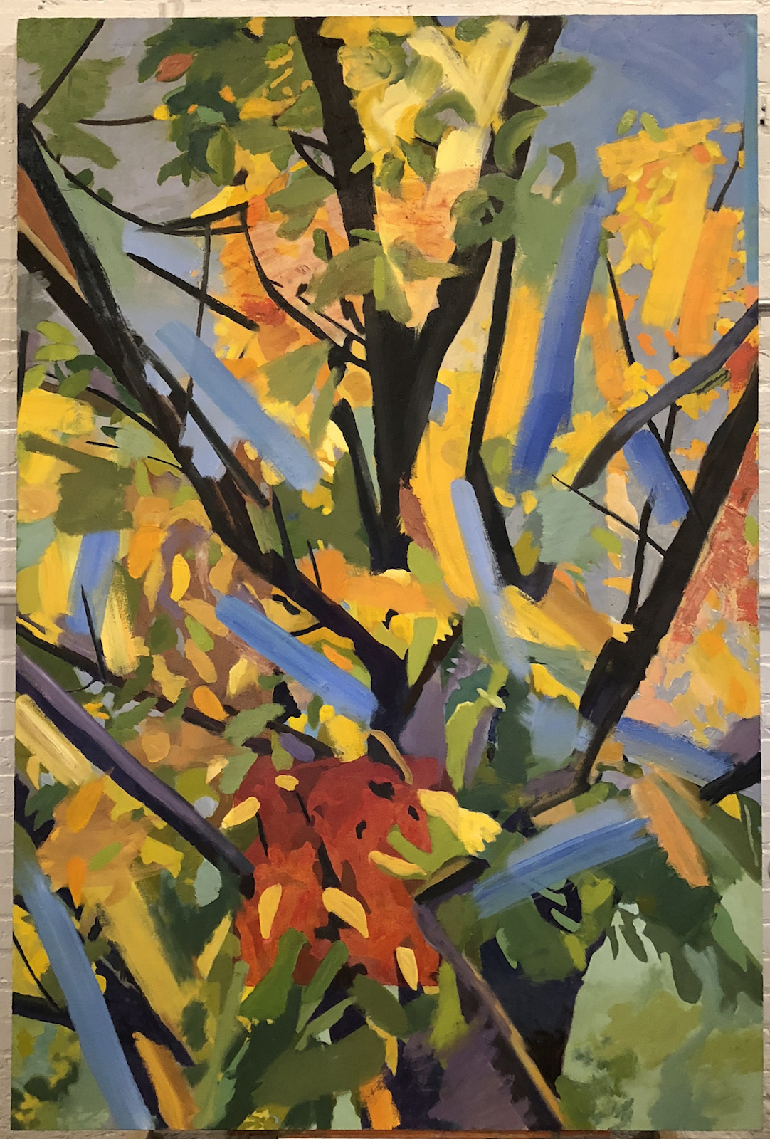 Amherst Ash. 2018. oil on canvas. 72" X 48"