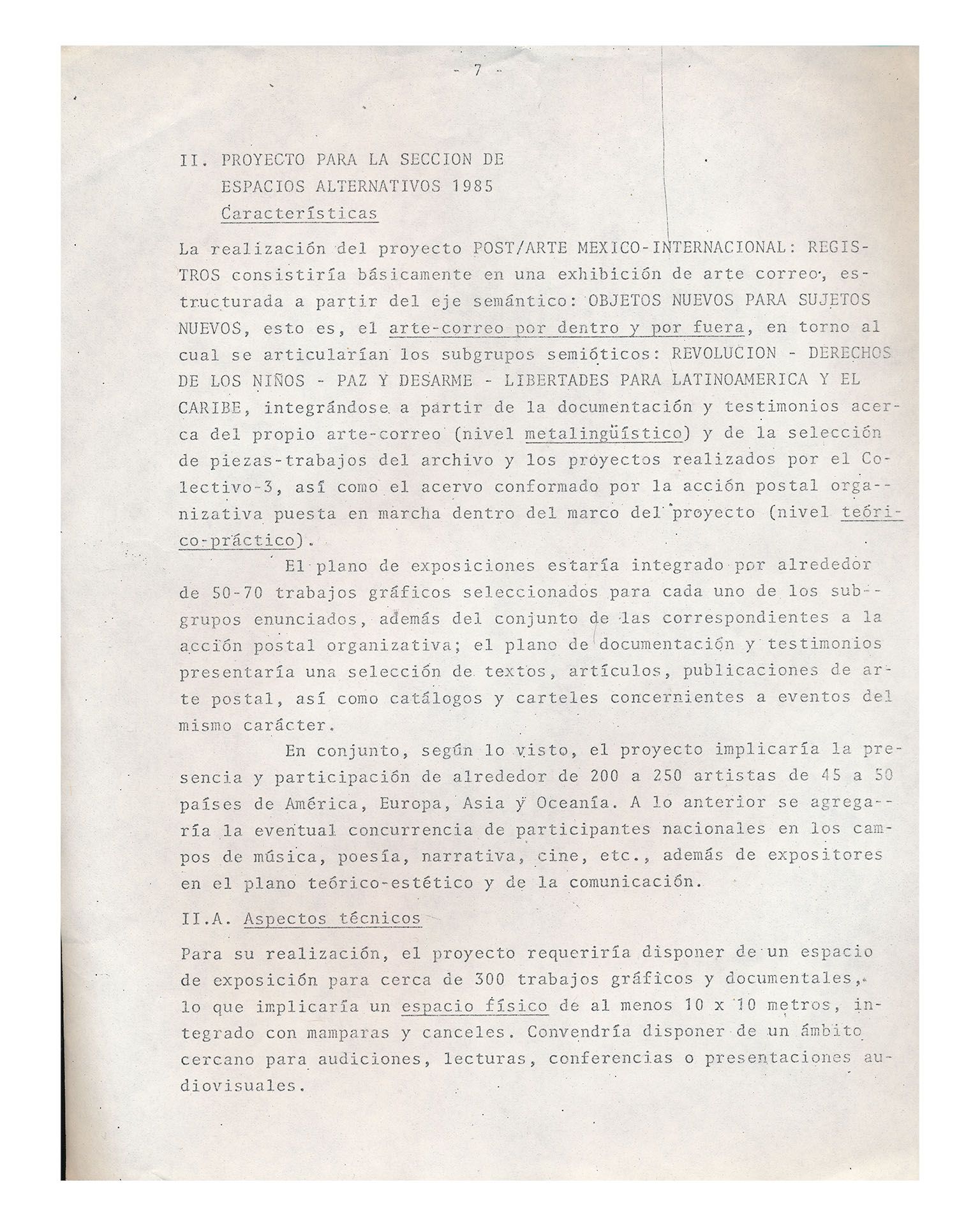 Texto: 1984 en 1984 ¿Qué futuro buscamos? Maratón de utopías realizables, Colectivo 3, Texto, México, 1984