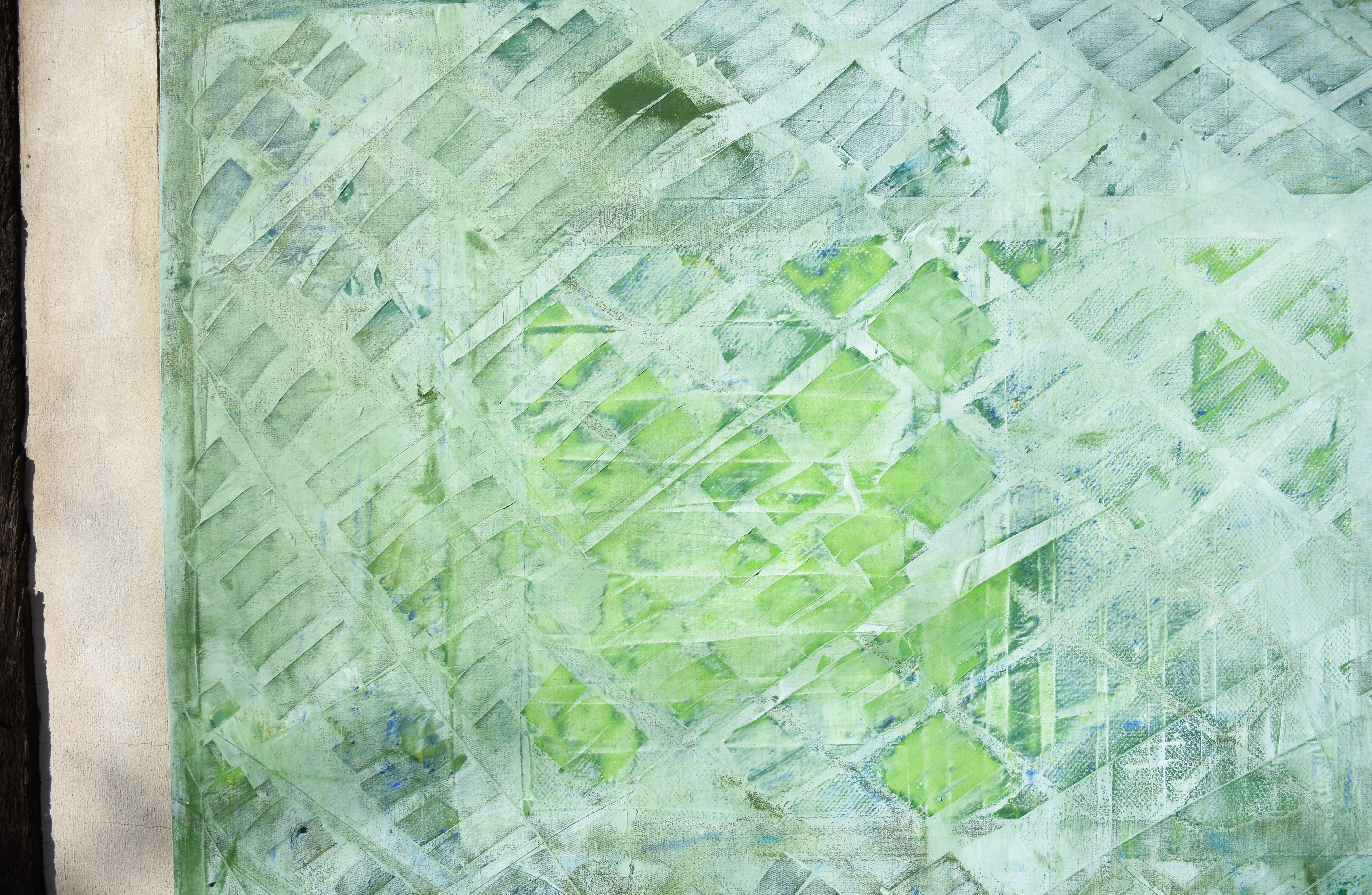 VERT SOL OIL/LINEN. 170 X 130 CM
