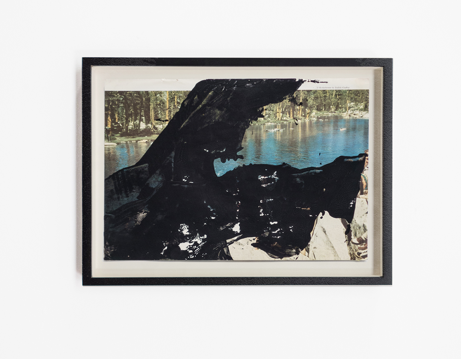 L.A‭. ‬sketch‭, ‬2013, ‬gouache on a magazine print, 38‭ ‬x 30‭ ‬cm